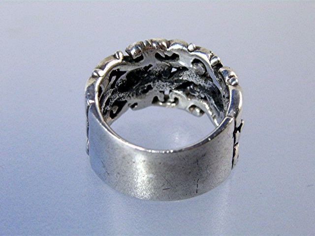 Sterling Silver Scrolled Band Ring