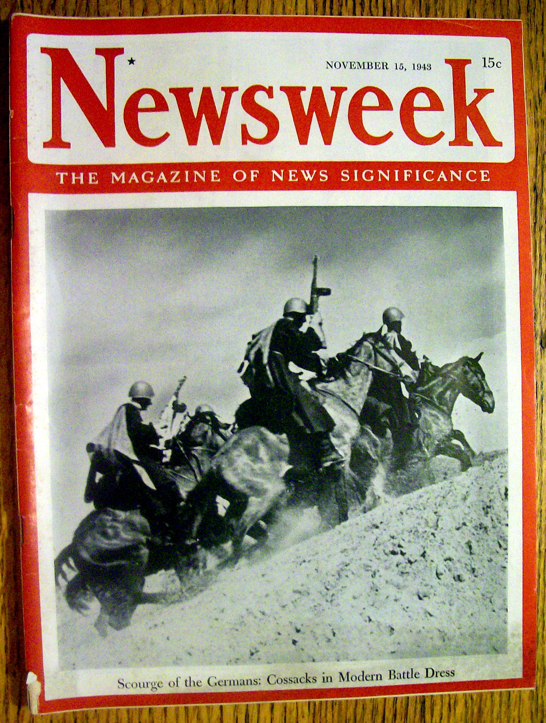 Newsweek Magazine-November 15, 1943-Scourge Of Germans