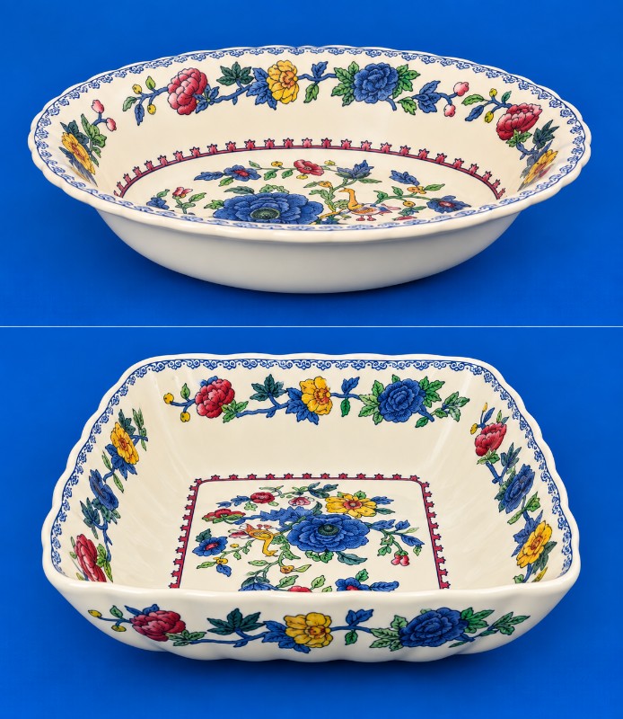 Plantation masons serving bowl combo display