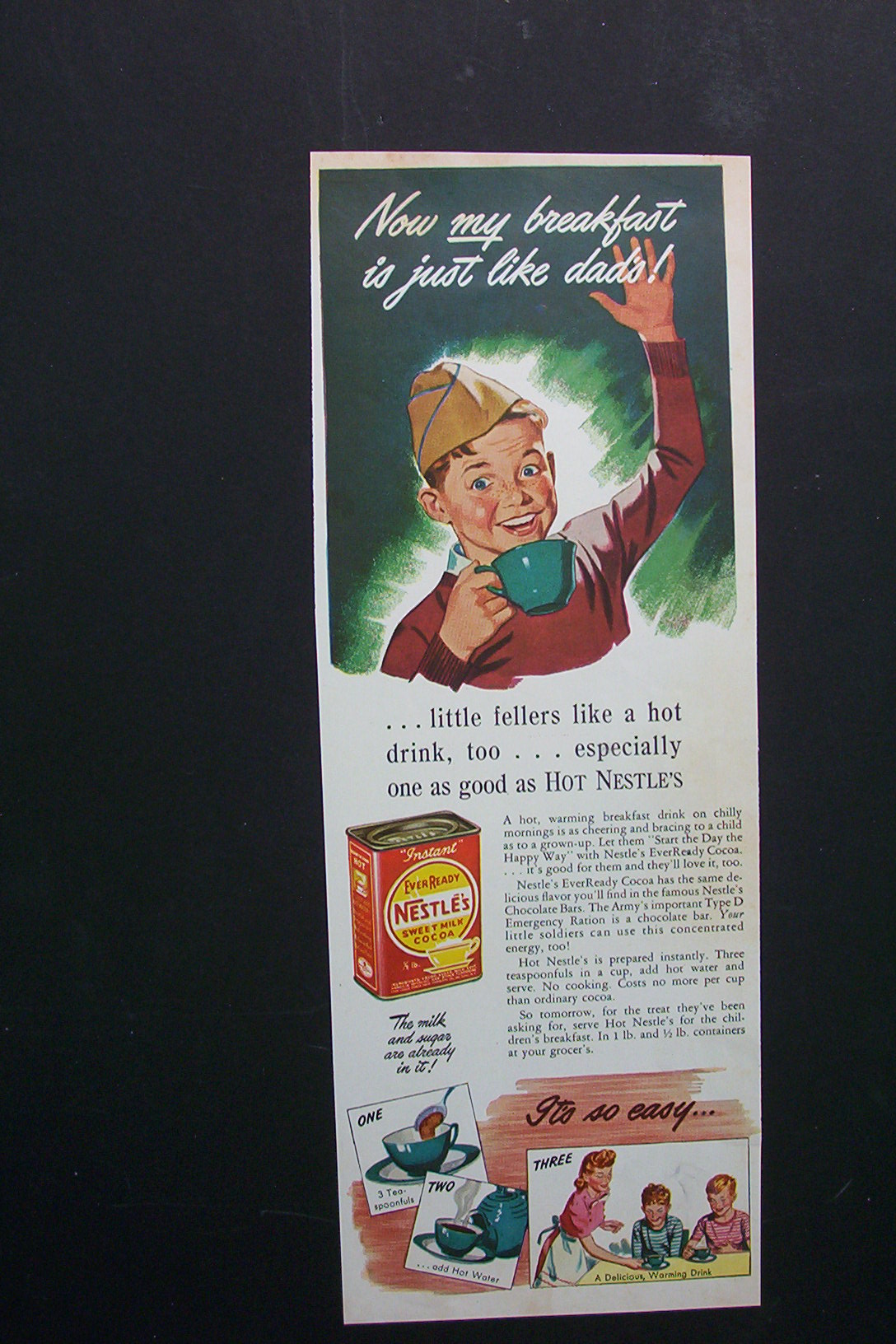 1942  Nestle's  Sweet  Milk  Cocoa