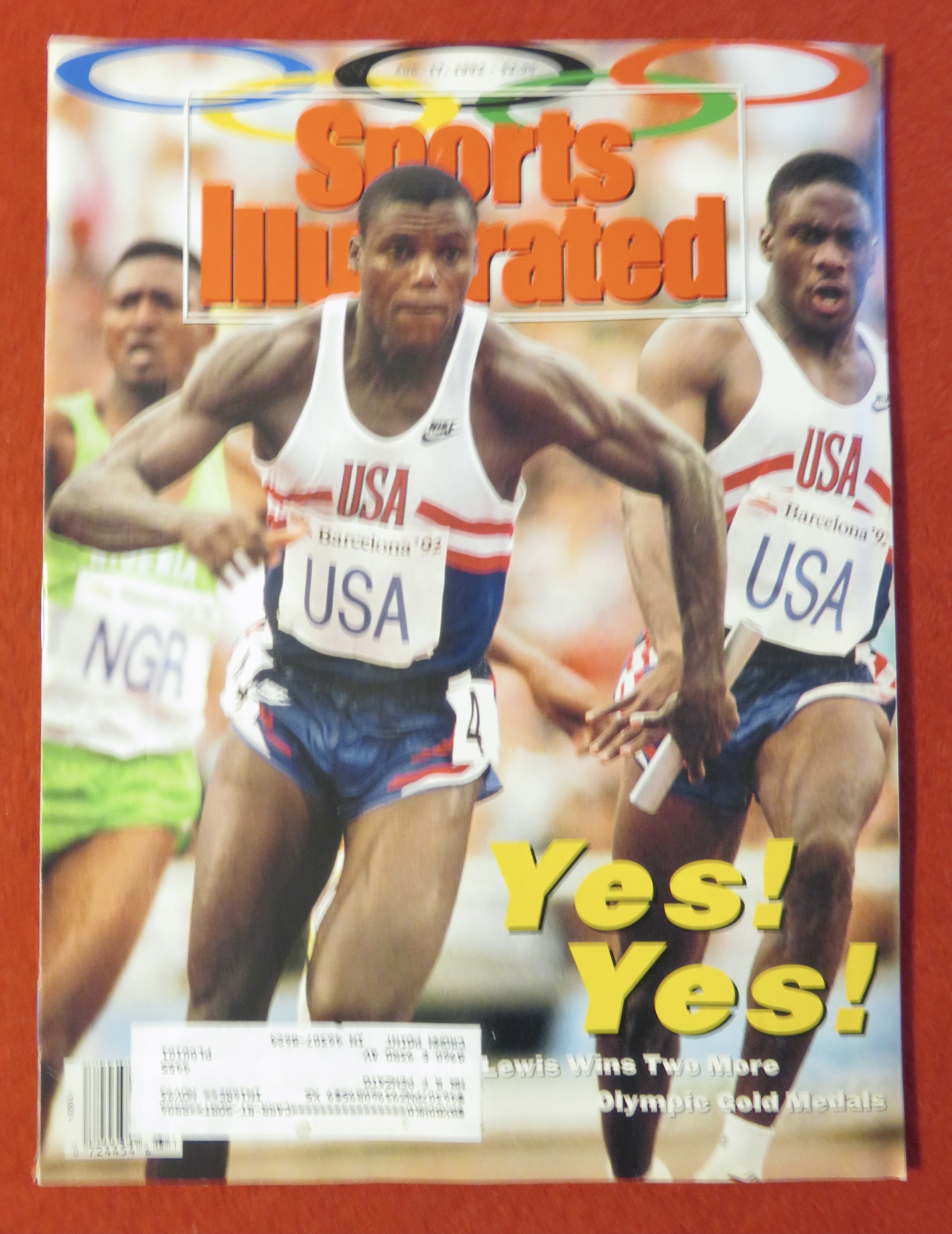Sports Illustrated Magazine August 17, 1992 Carl Lewis