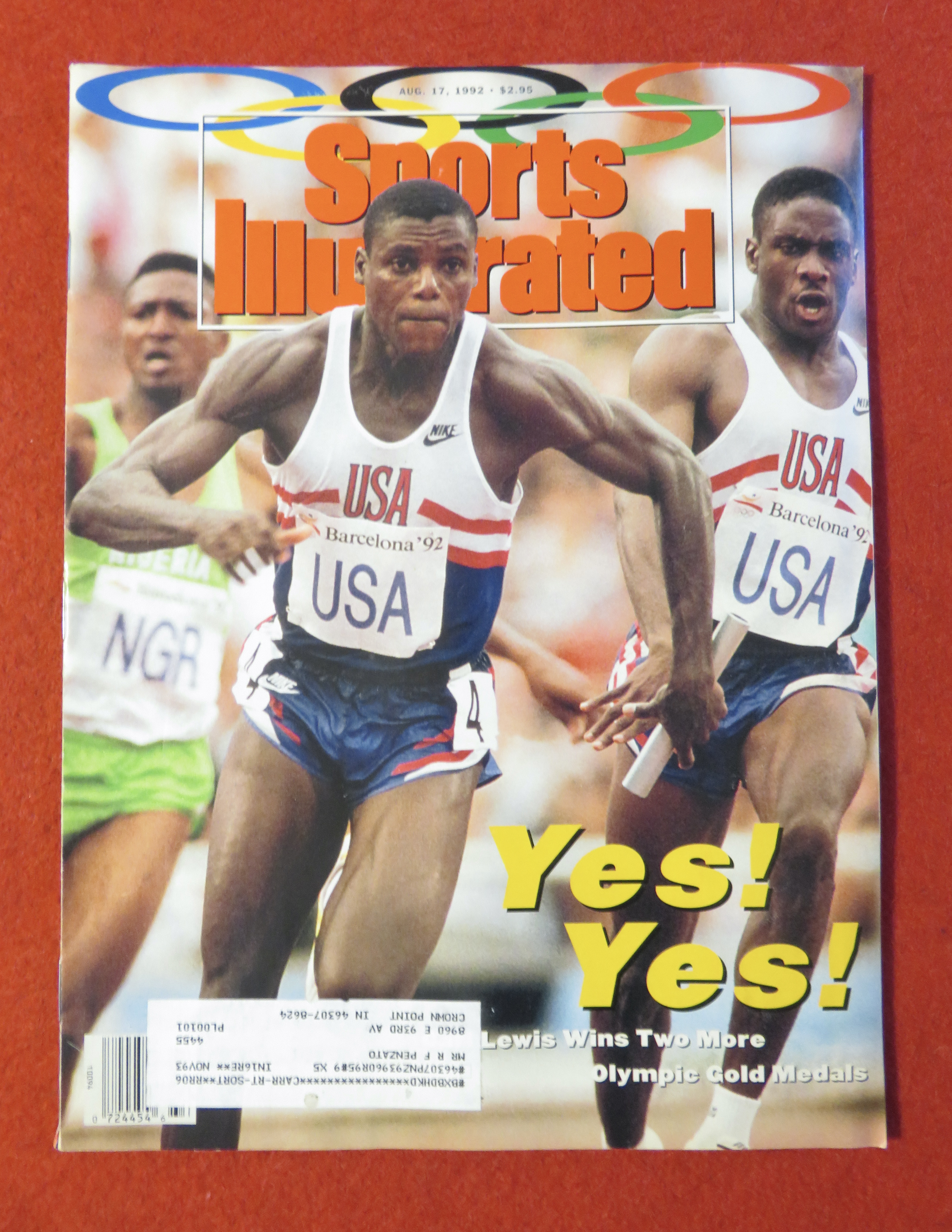 Sports Illustrated Magazine August 17, 1992 Carl Lewis