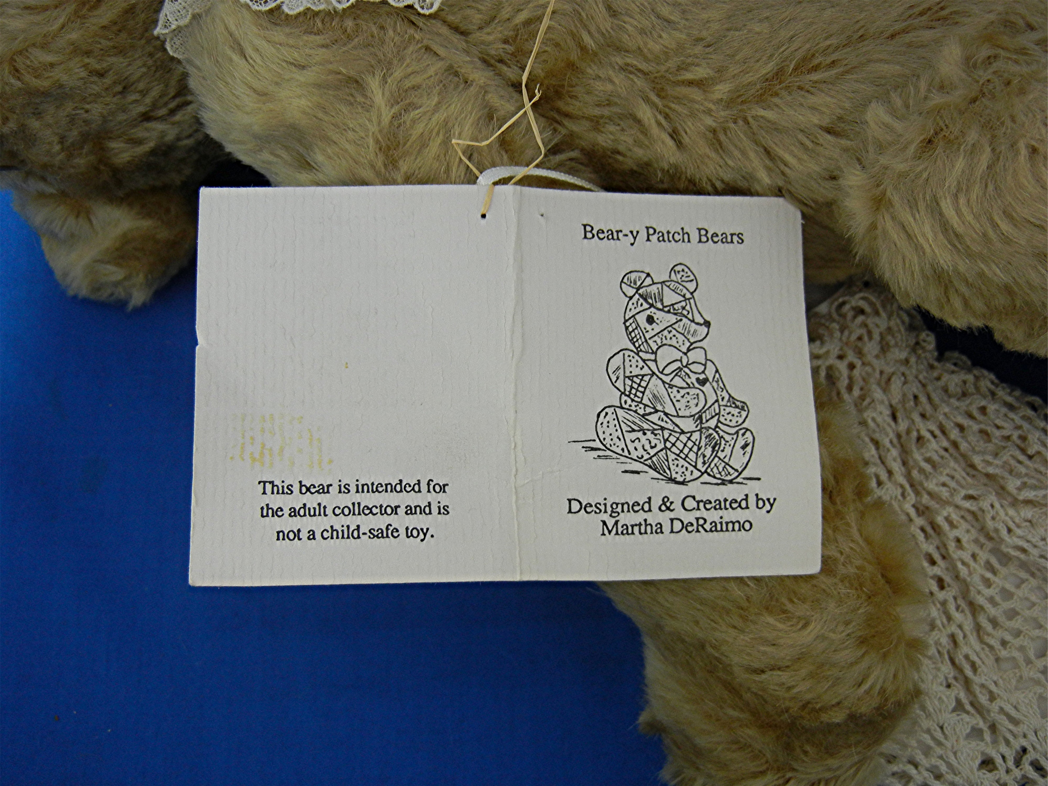 Bear-y Patch Bear - Mohair Grumma 40 of 50 19 inch