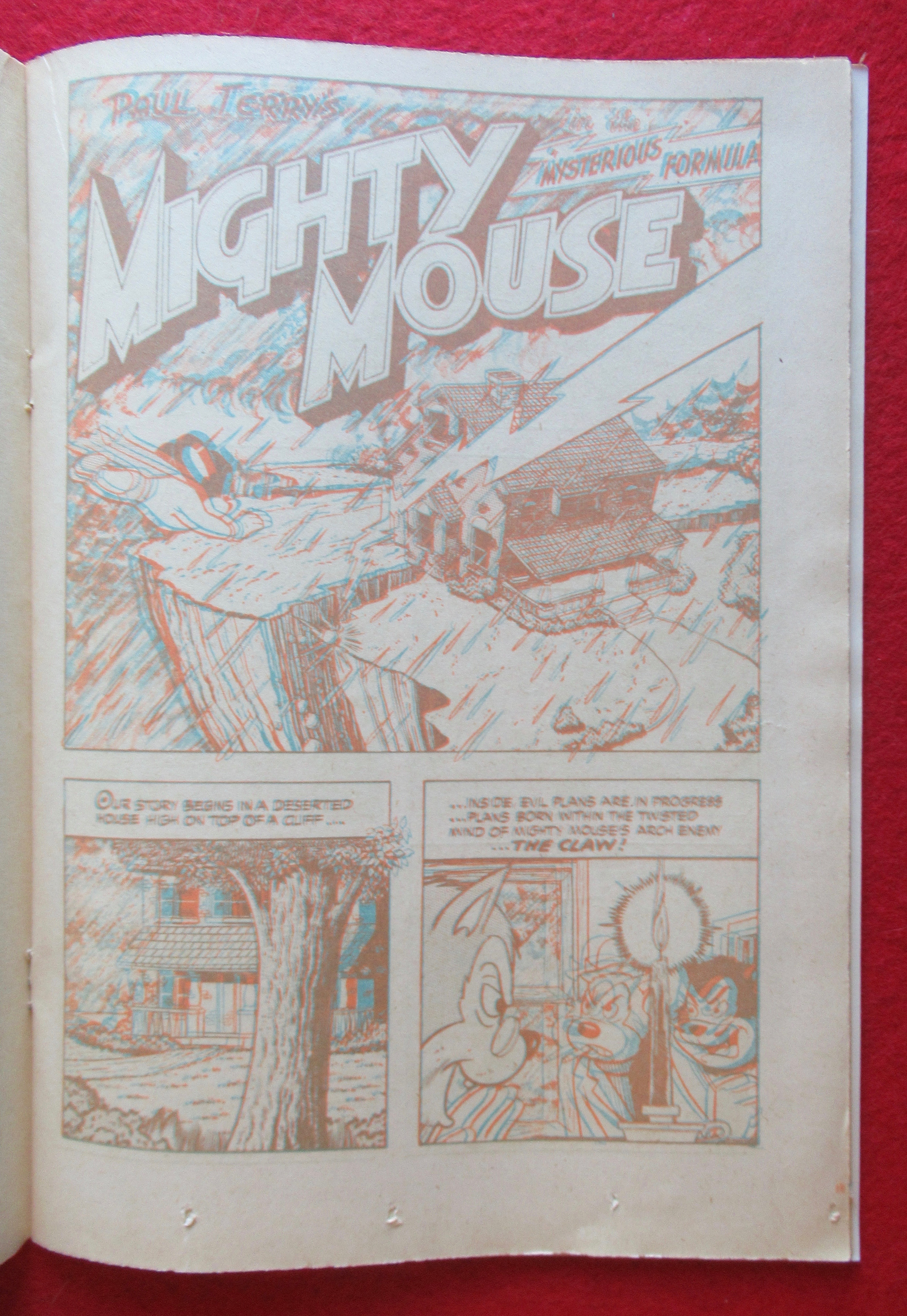 Mighty Mouse 3D Comics November 1953 Terror of Deep
