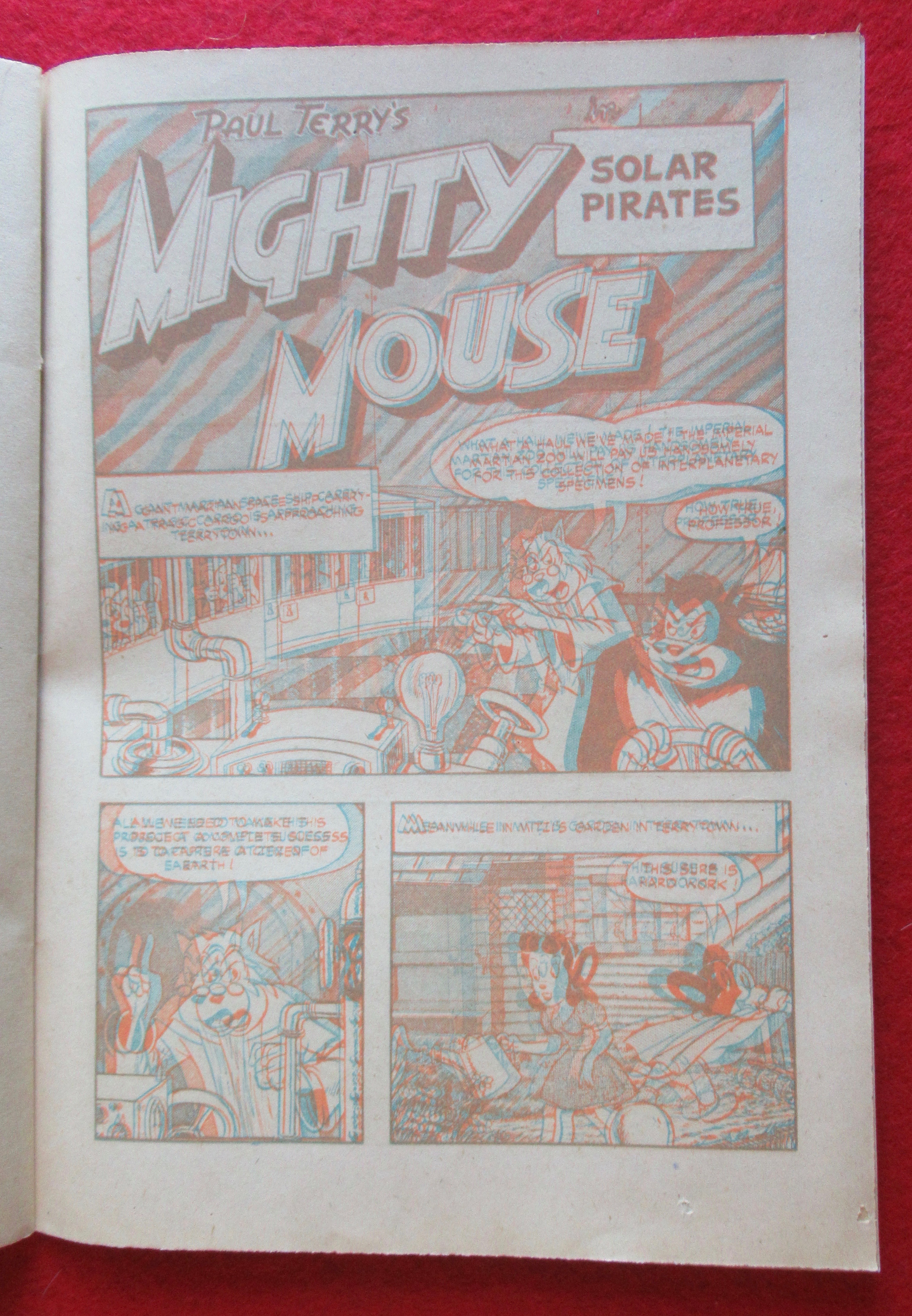 Mighty Mouse 3D Comics November 1953 Terror of Deep