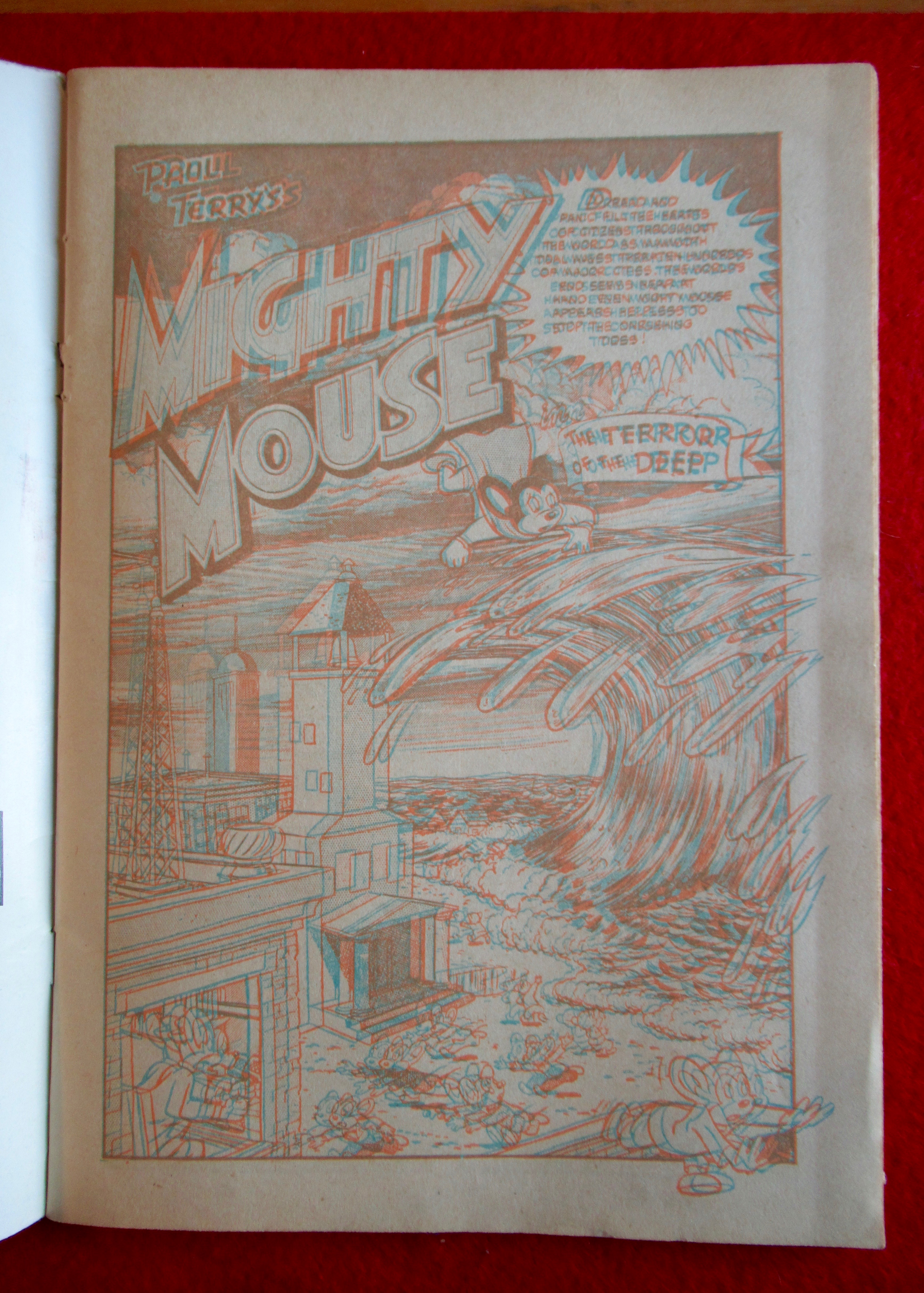 Mighty Mouse 3D Comics November 1953 Terror of Deep