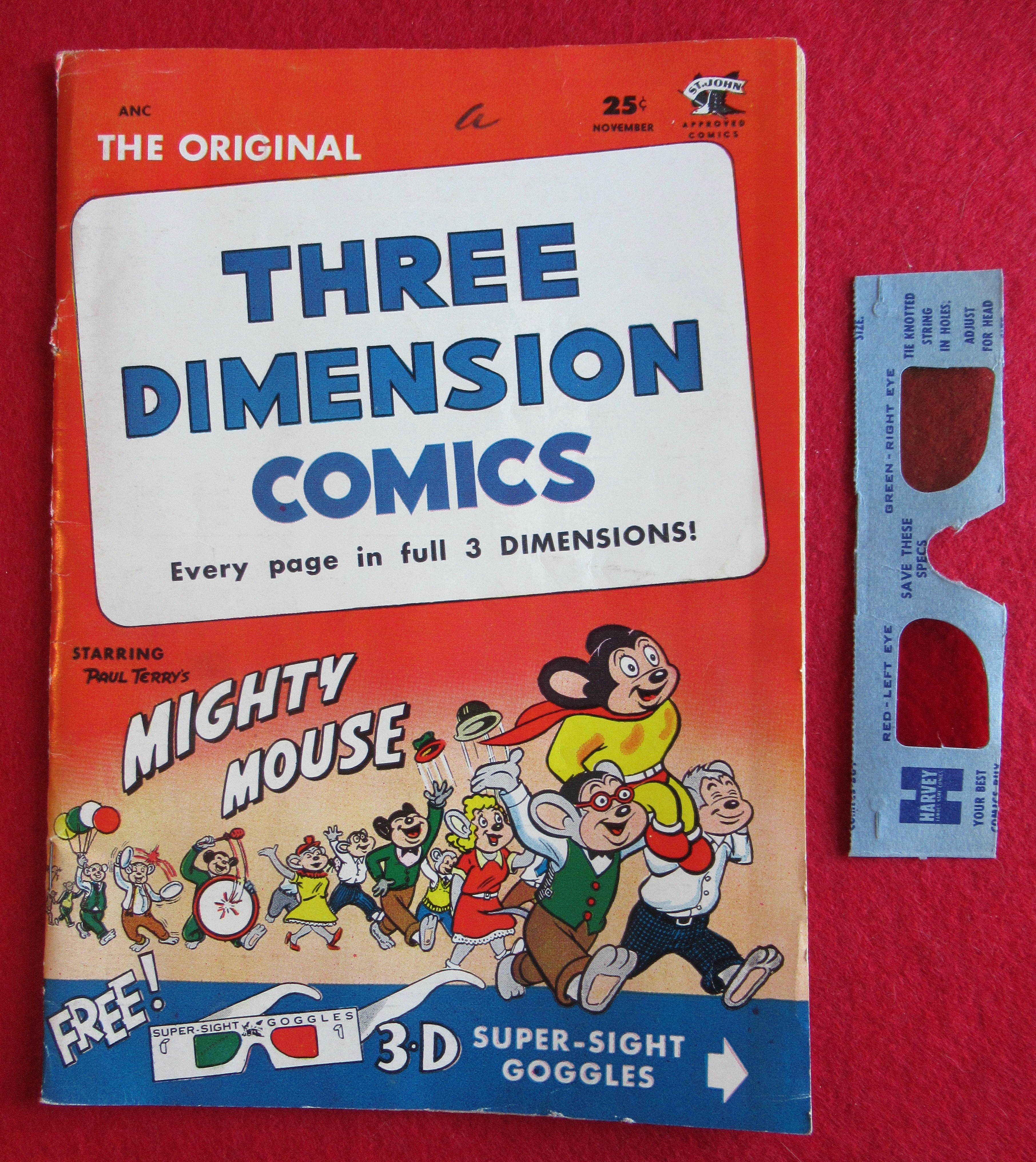 Mighty Mouse 3D Comics November 1953 Terror of Deep