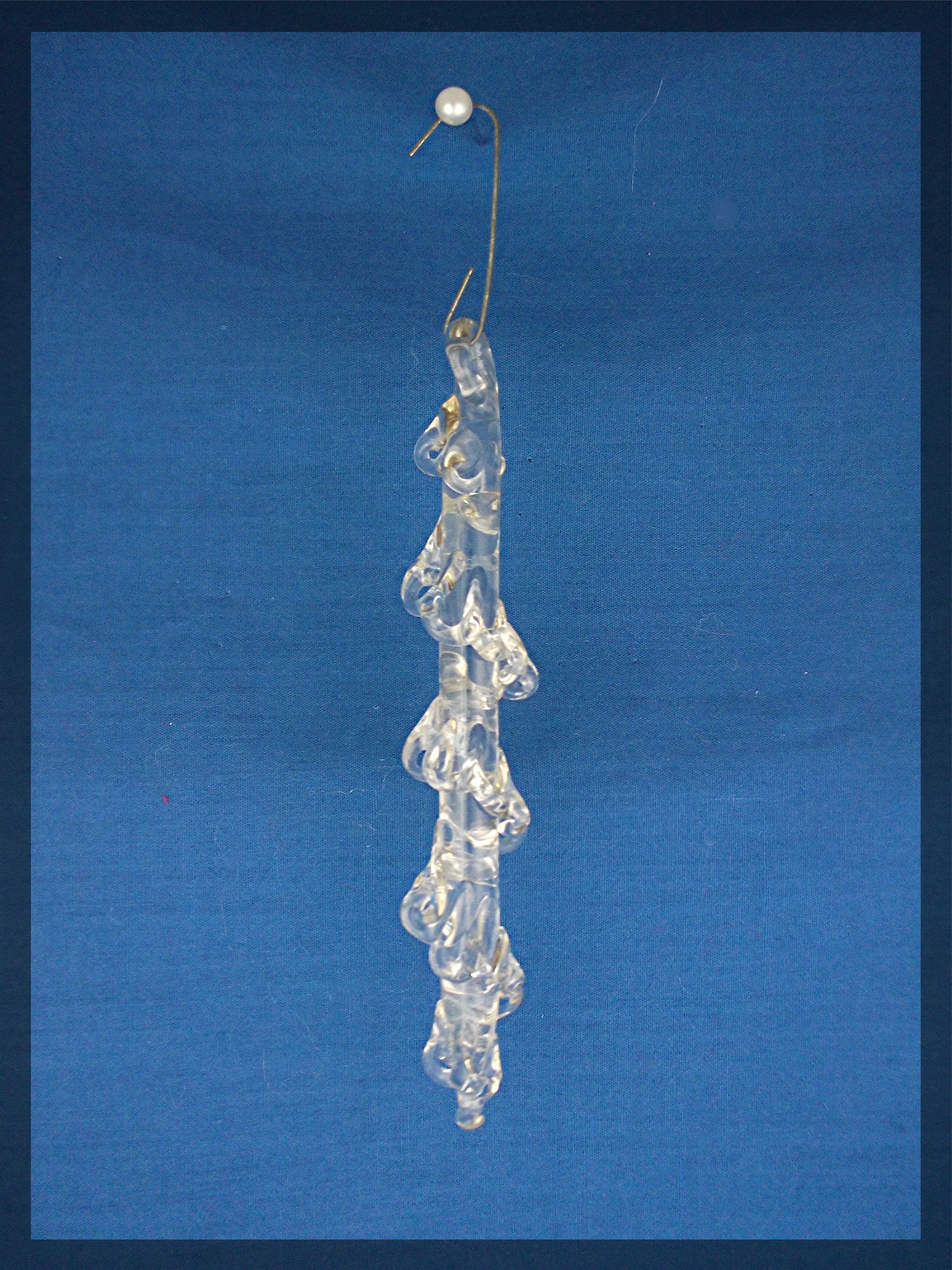 Vintage hand blown glass icicle ornaments.  2