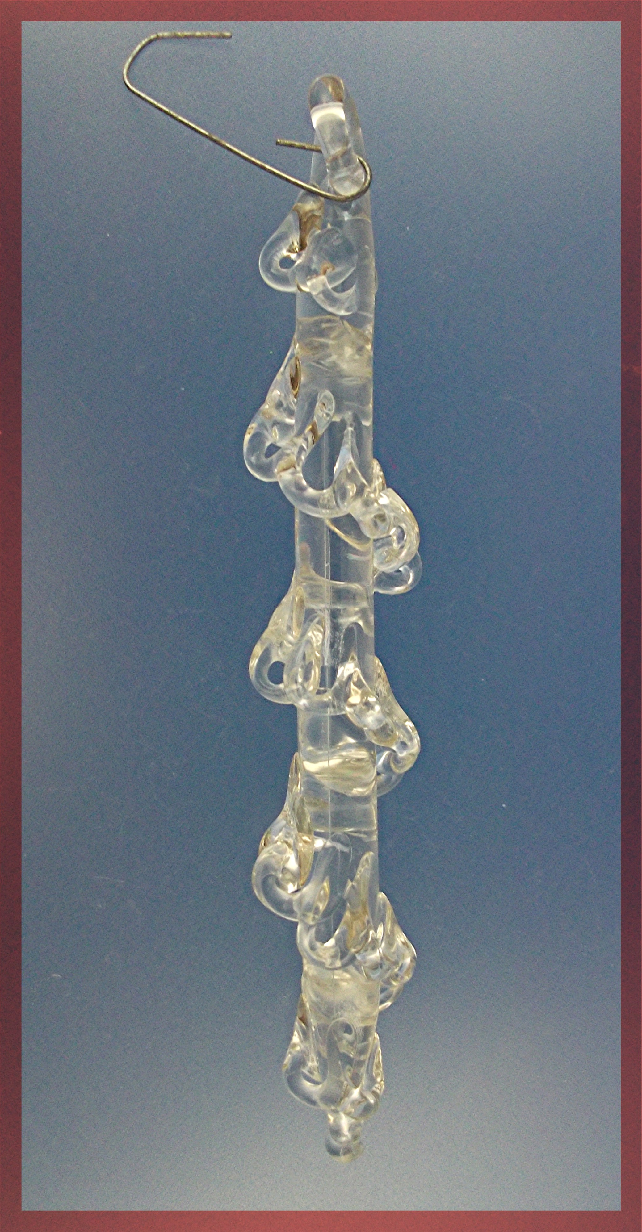 Vintage hand blown glass icicle ornaments.  2