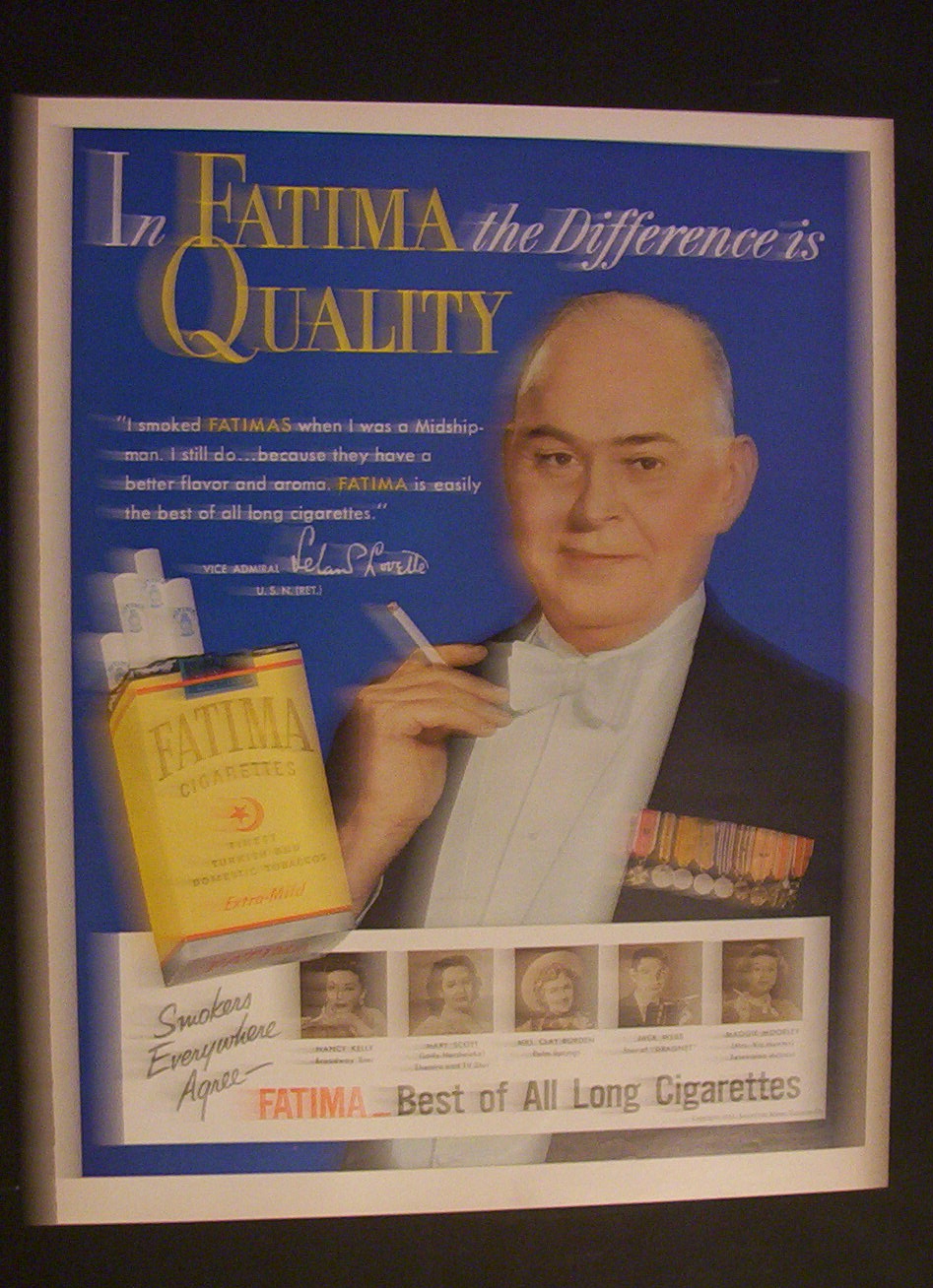 1951 Dual Ad:   Mercury   &  Fatima  Cigarettes