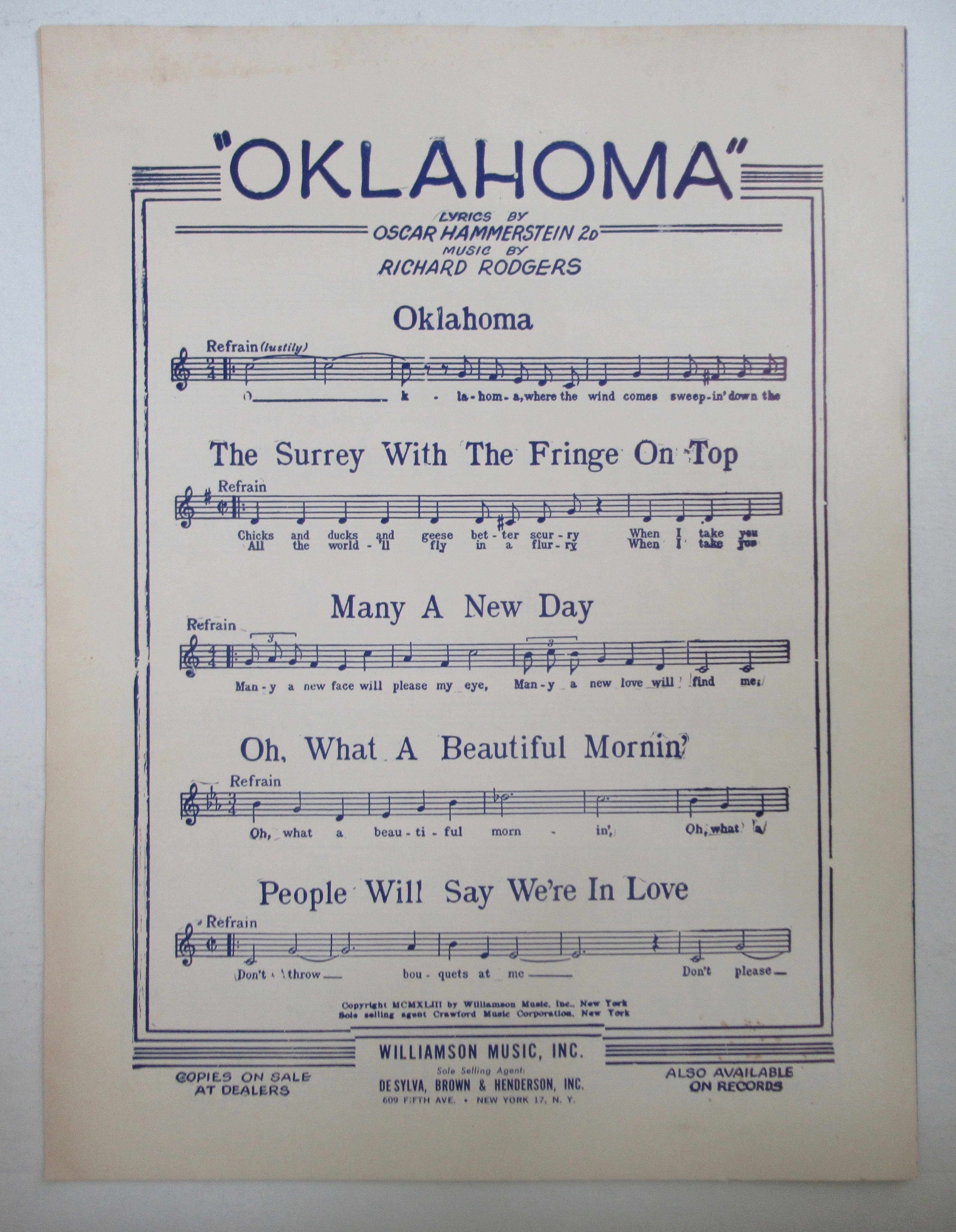 1938 I'll Be Seeing You Sheet Music (Sinatra Cover)