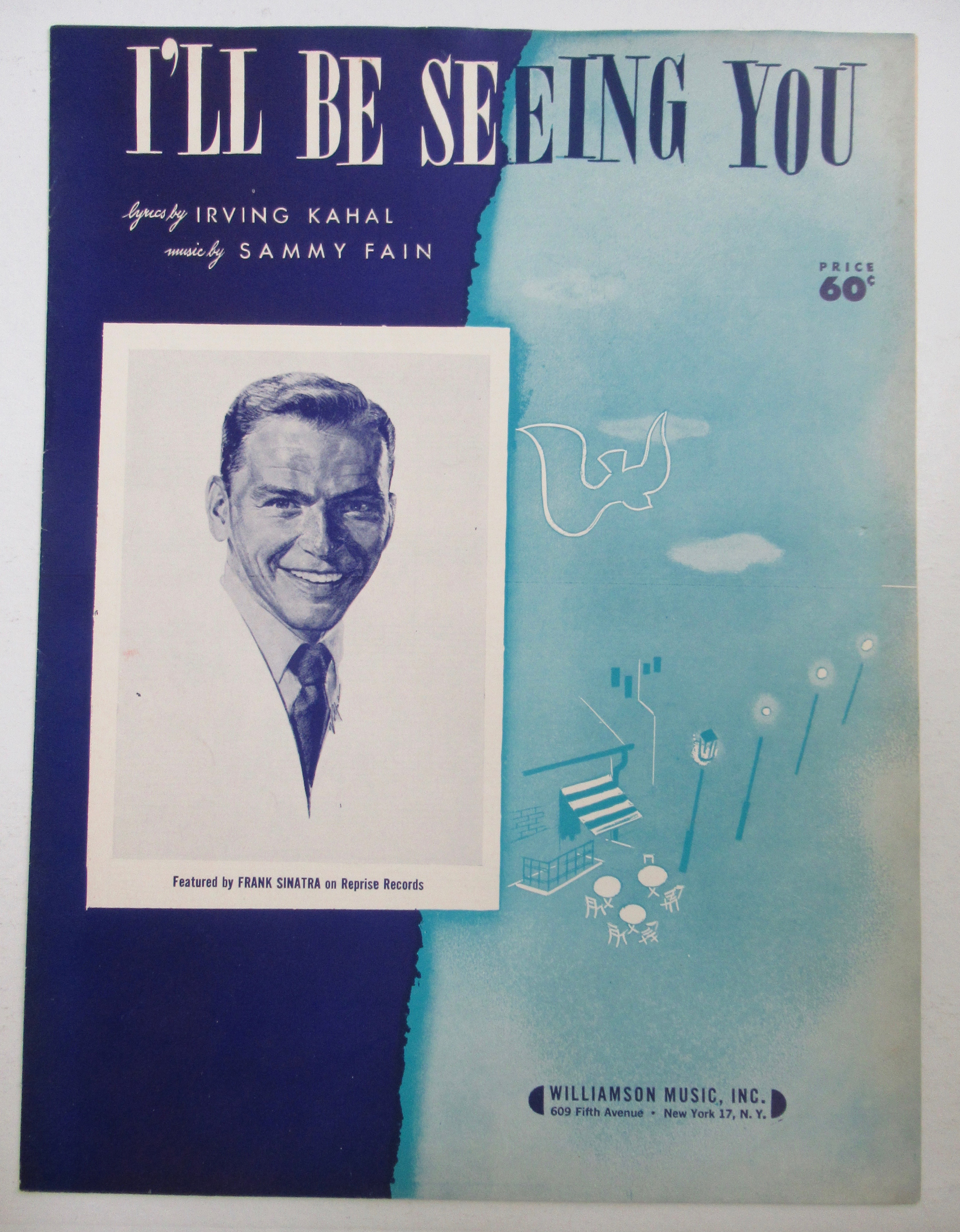 1938 I'll Be Seeing You Sheet Music (Sinatra Cover)