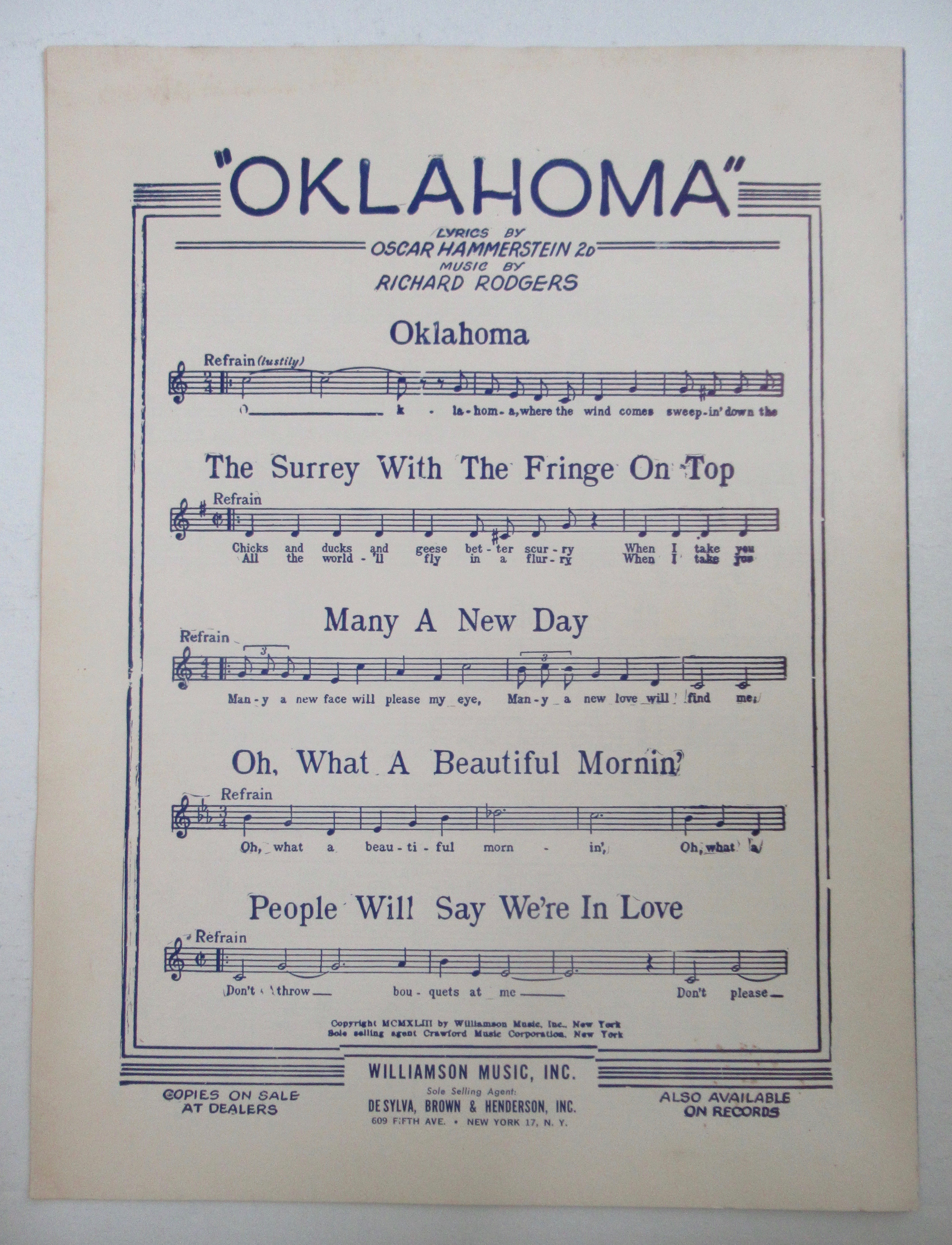 1938 I'll Be Seeing You Sheet Music (Sinatra Cover)