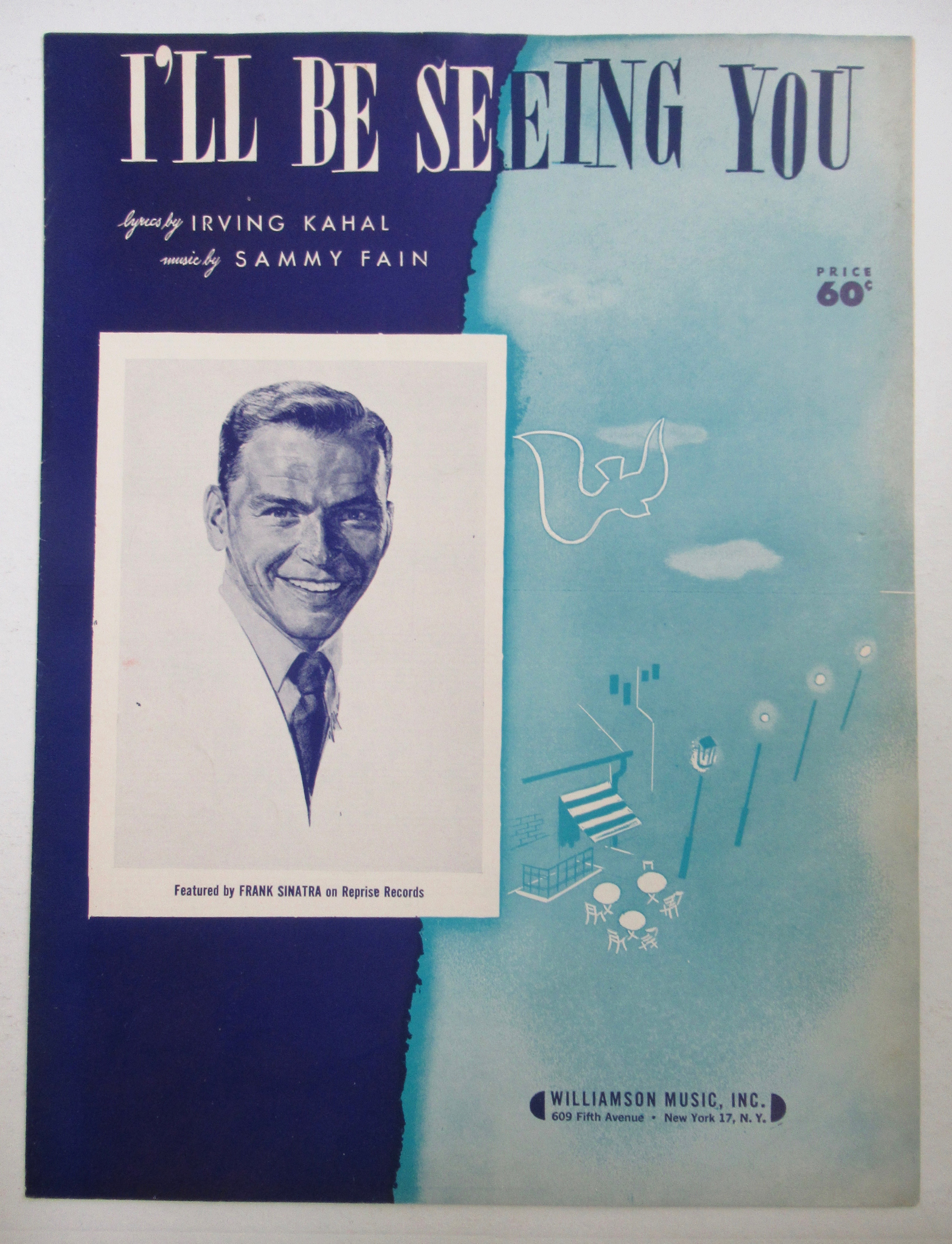 1938 I'll Be Seeing You Sheet Music (Sinatra Cover)