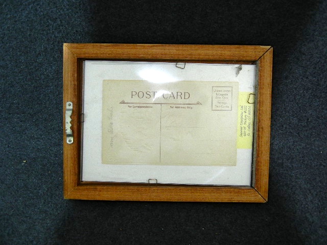Framed Vintage Antique Christmas New Year Postcard
