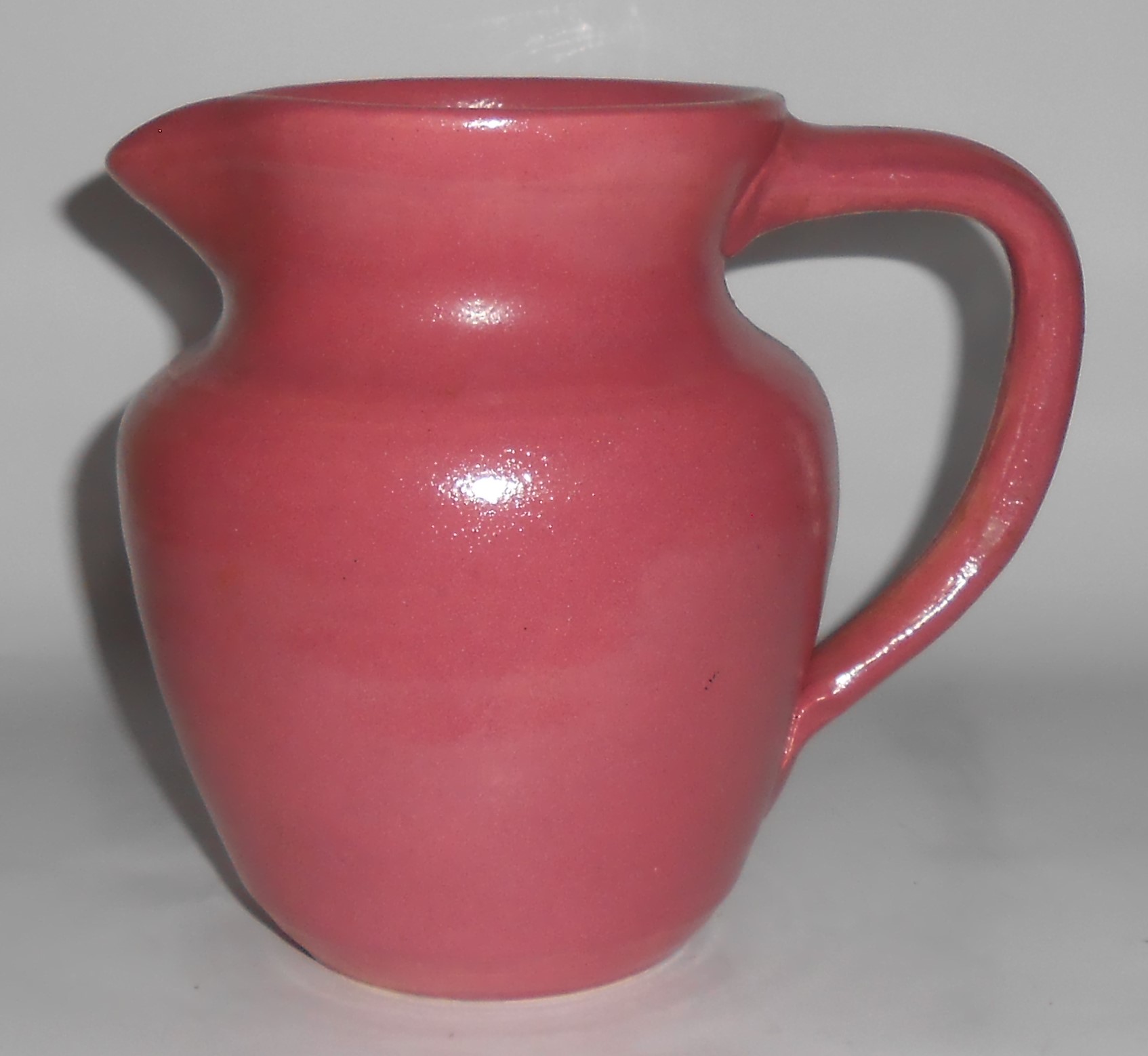 Dromore Art Pottery Mauve Wheel Thrown Pitcher