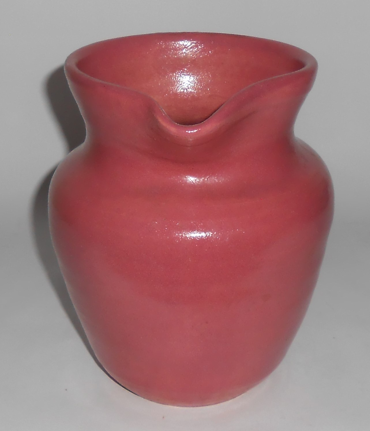 Dromore Art Pottery Mauve Wheel Thrown Pitcher