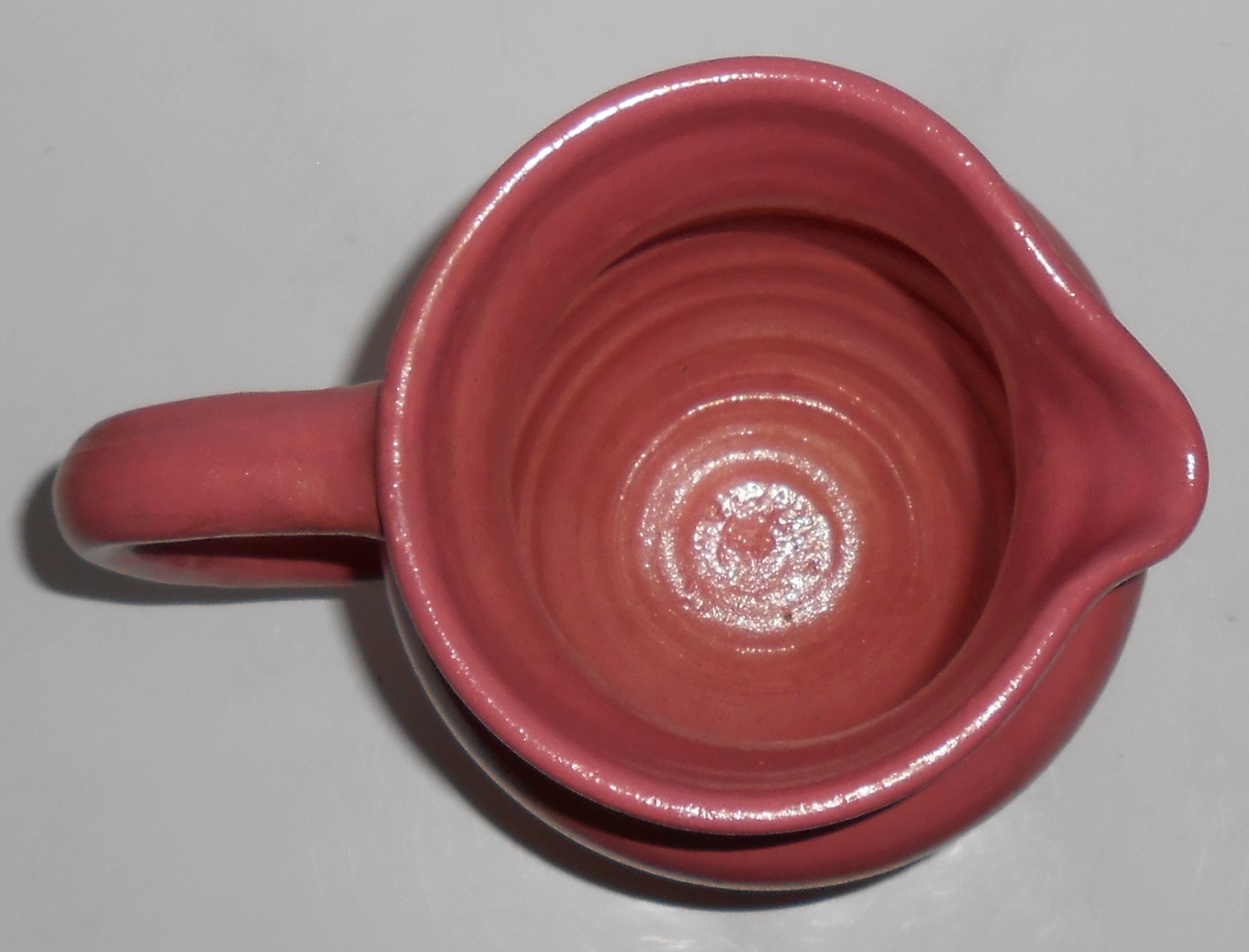 Dromore Art Pottery Mauve Wheel Thrown Pitcher