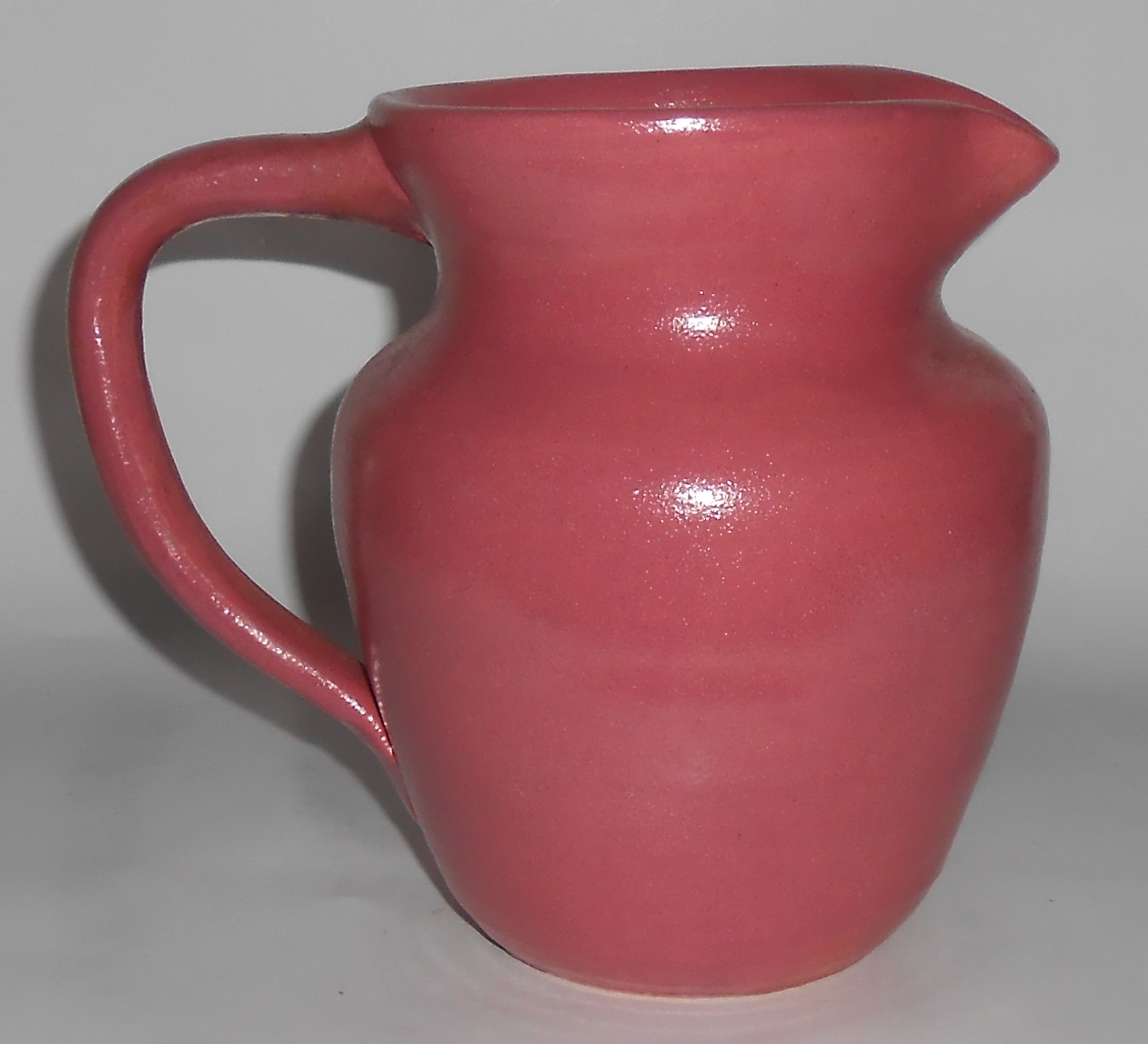Dromore Art Pottery Mauve Wheel Thrown Pitcher