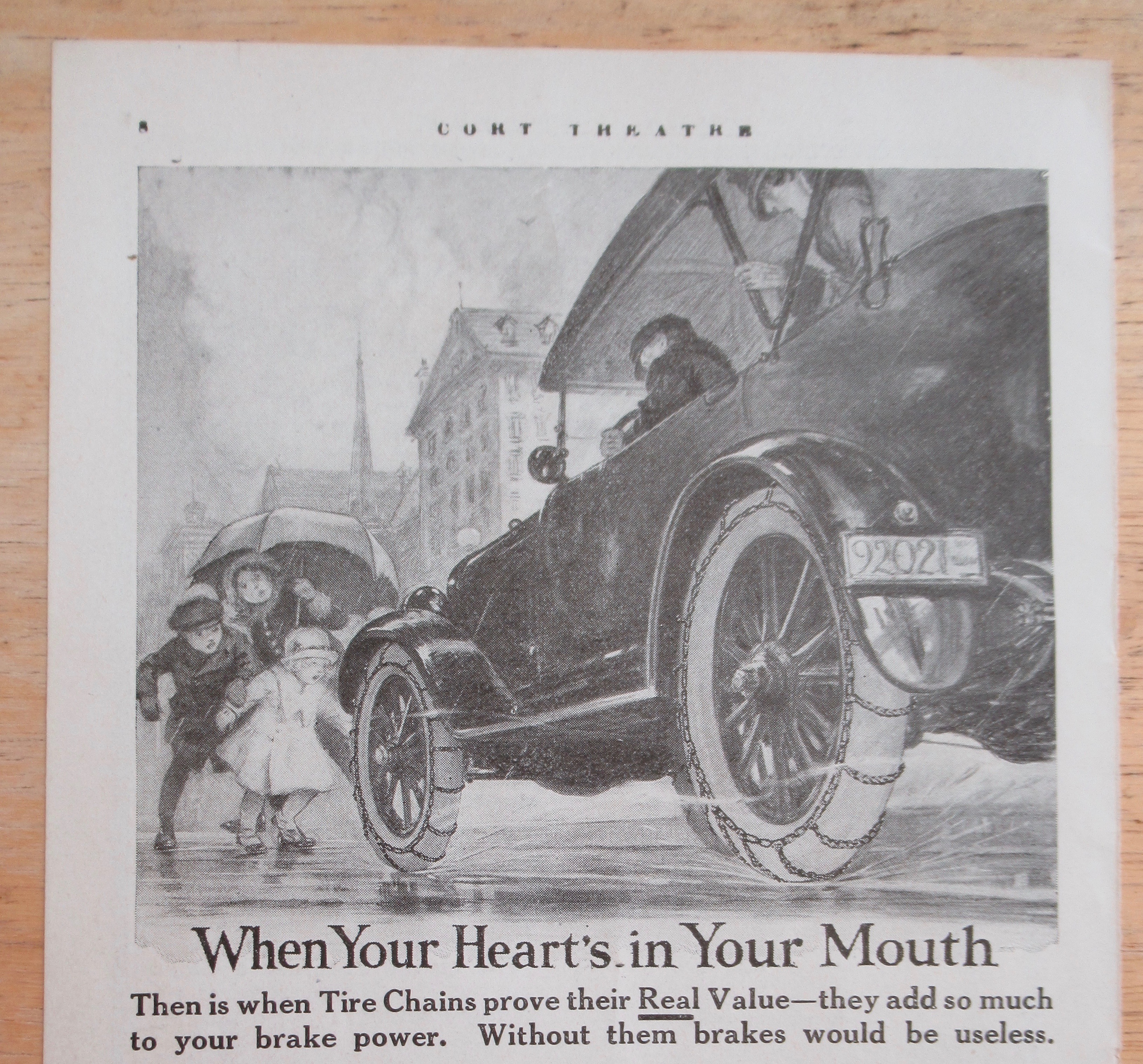 1919 Weed Tire Chains with Car Braking