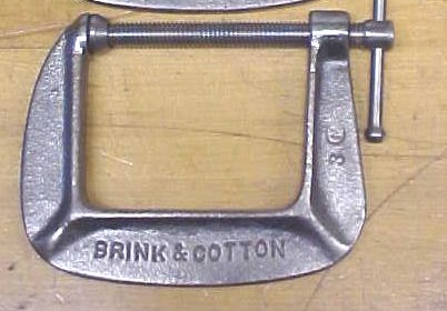 B & C 2.5 inch C-Clamp No. 142-1/2 Brink & Cotton