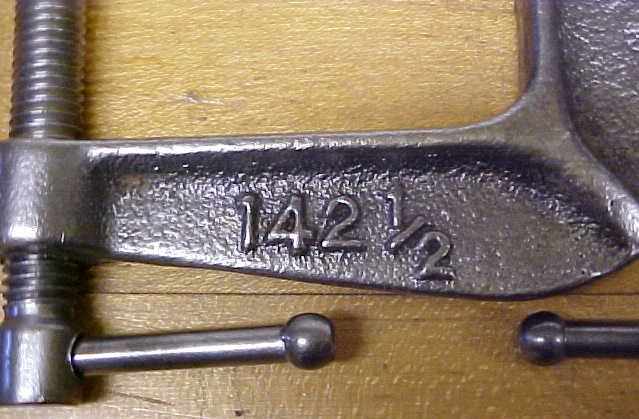 B & C 2.5 inch C-Clamp No. 142-1/2 Brink & Cotton