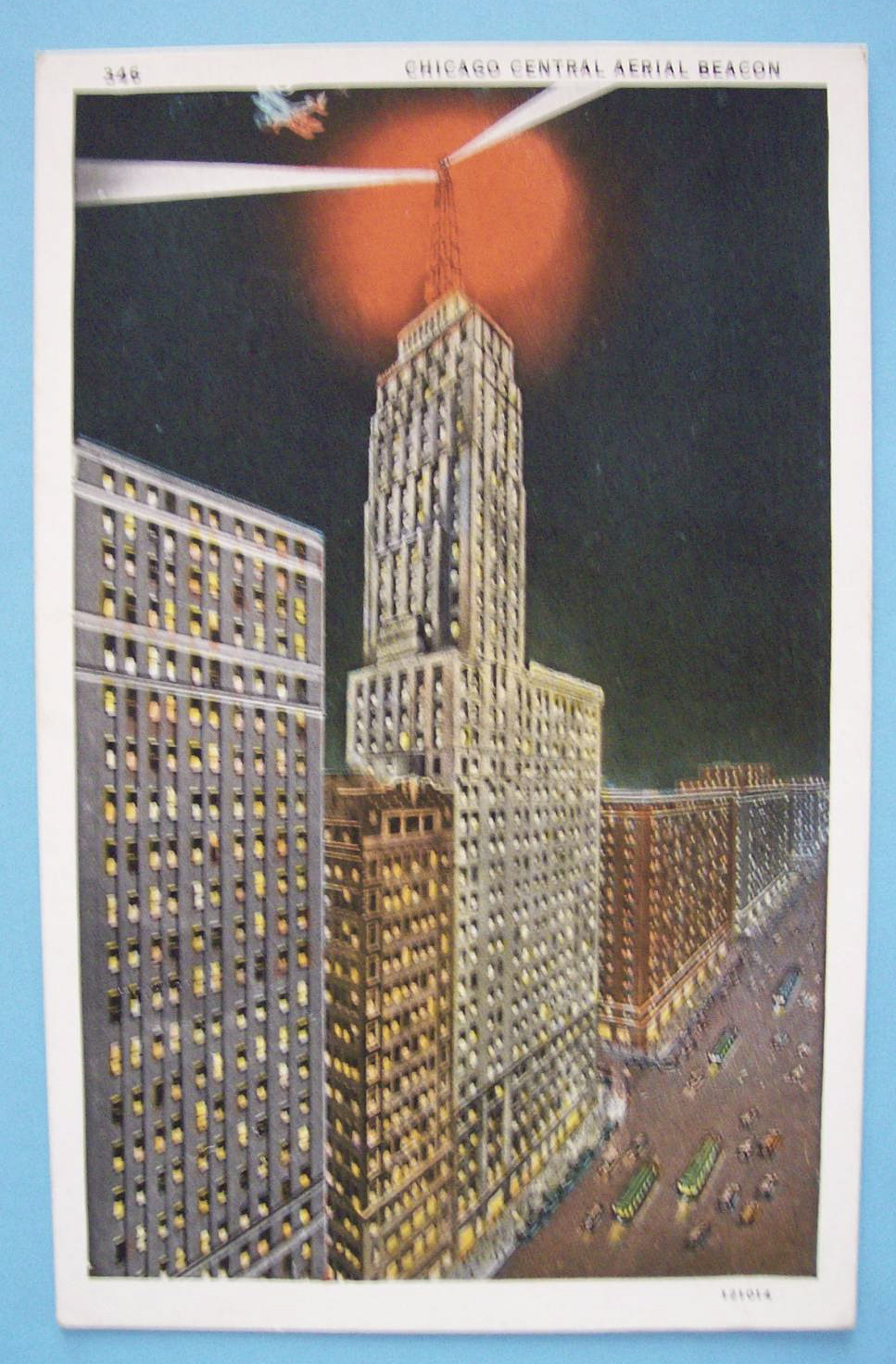 1933 Century Of Progress Chicago Central Postcard