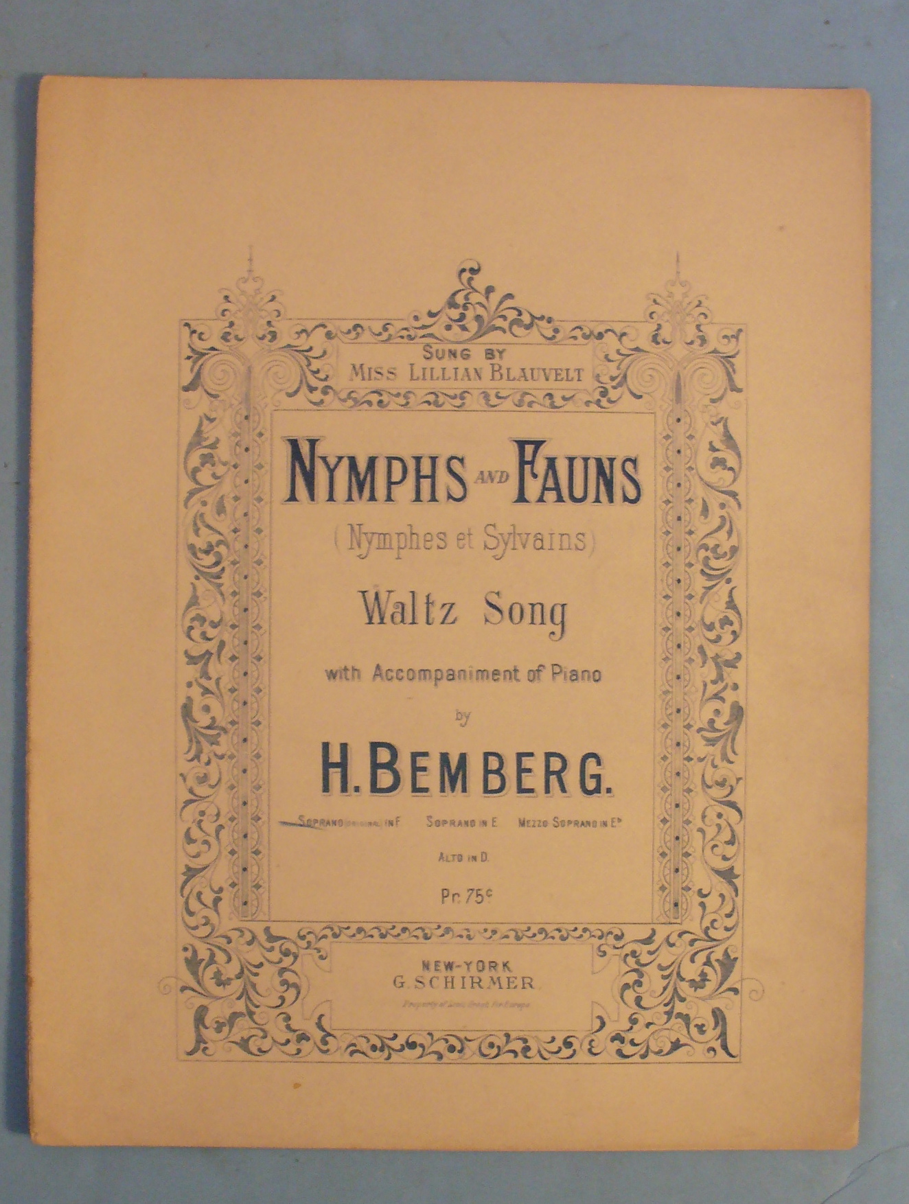 1893 Nymphs and Fauns by H. Bemberg