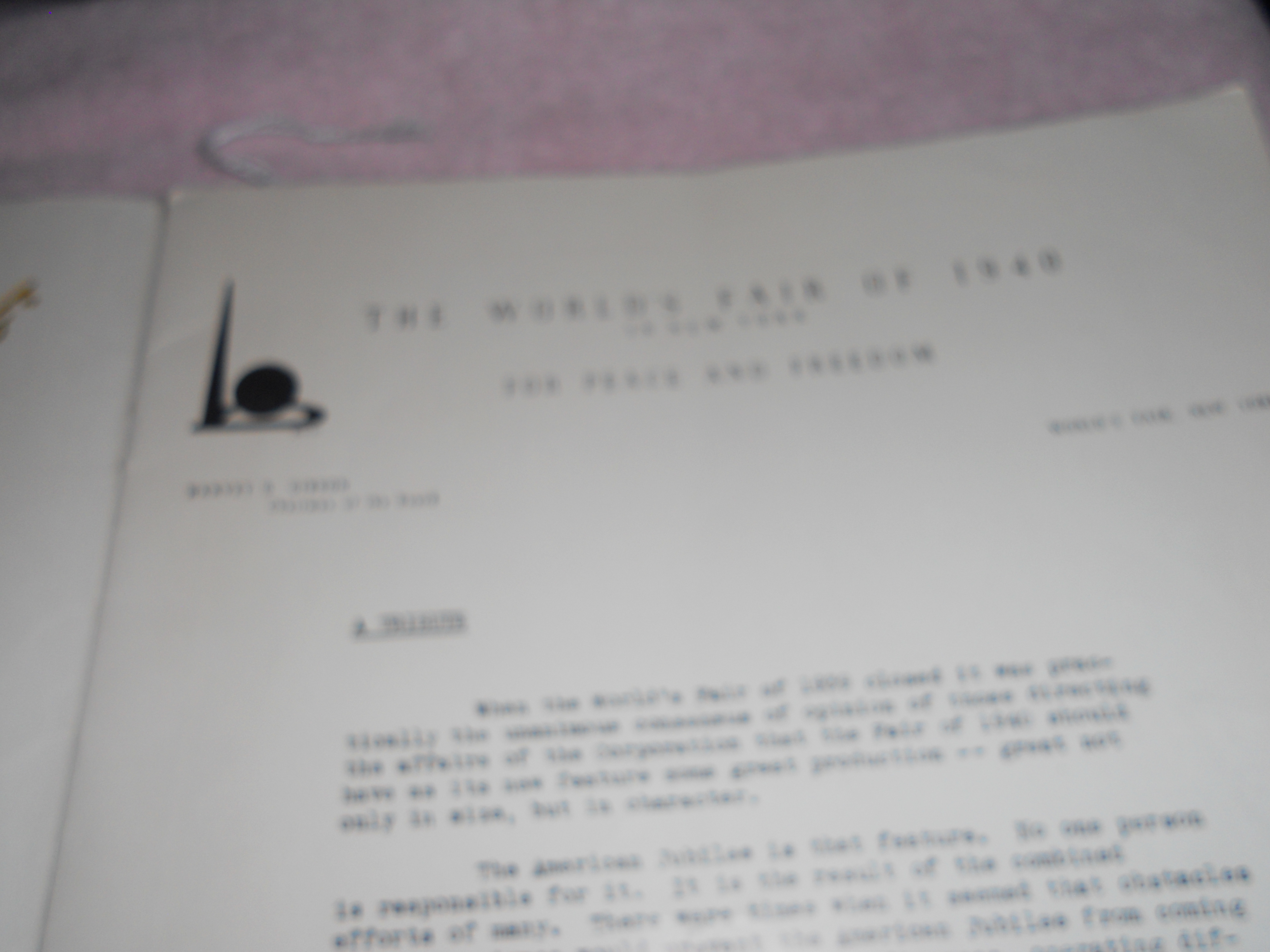 American Jubilee 1940 World's Fair Booklet