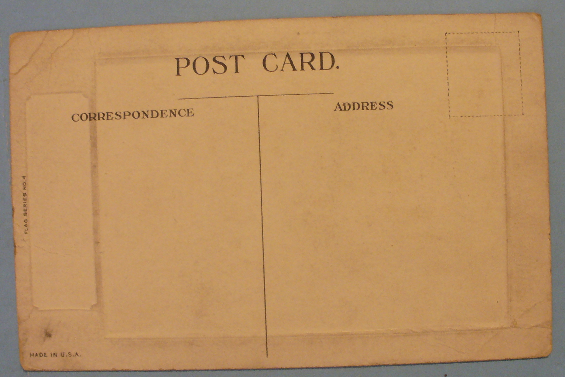 Eagle On The American Flag Postcard