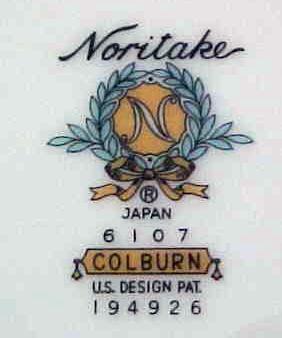 Noritake China Bread Plate Colburn 6107