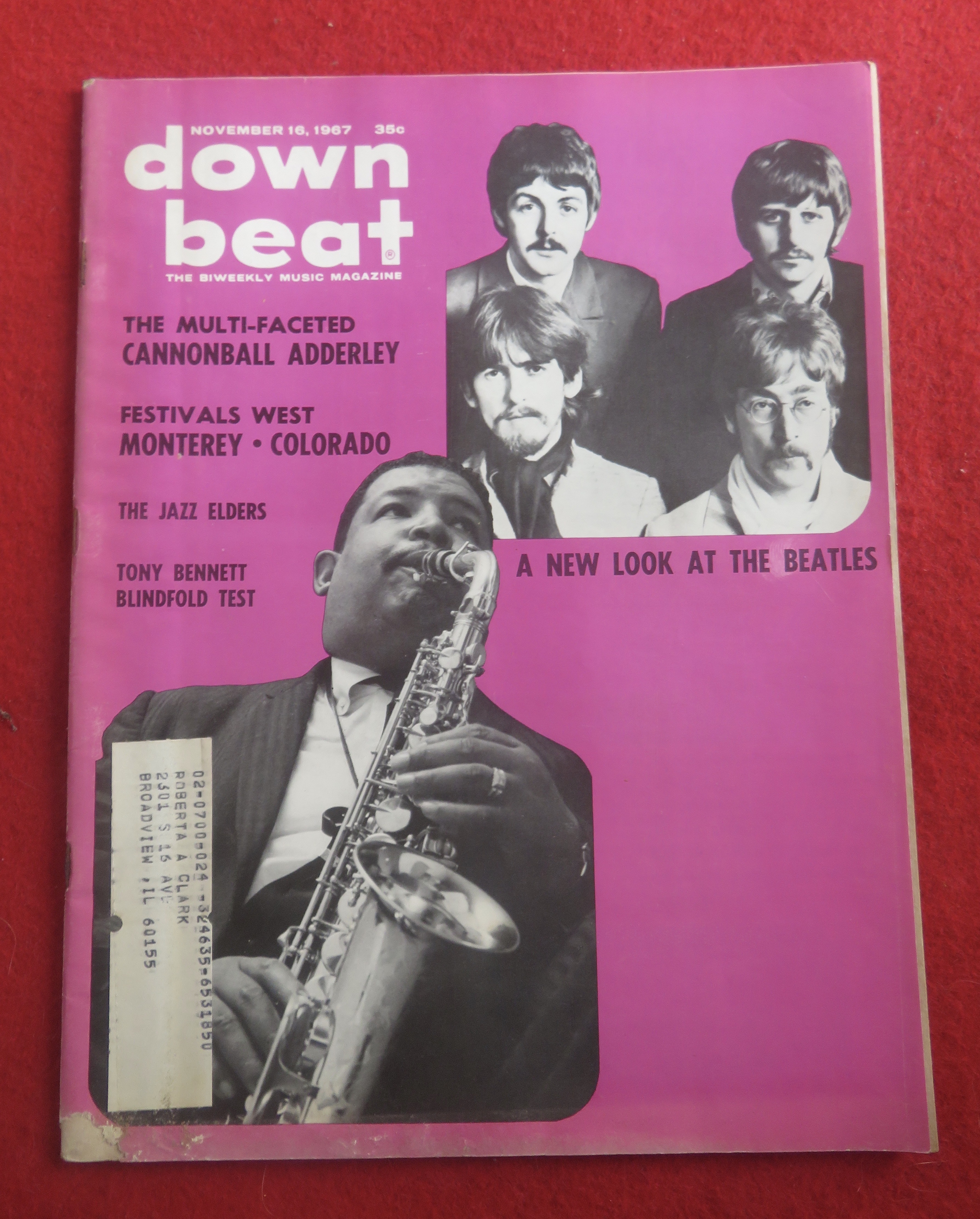 Down Beat Magazine November 16, 1967 The Beatles