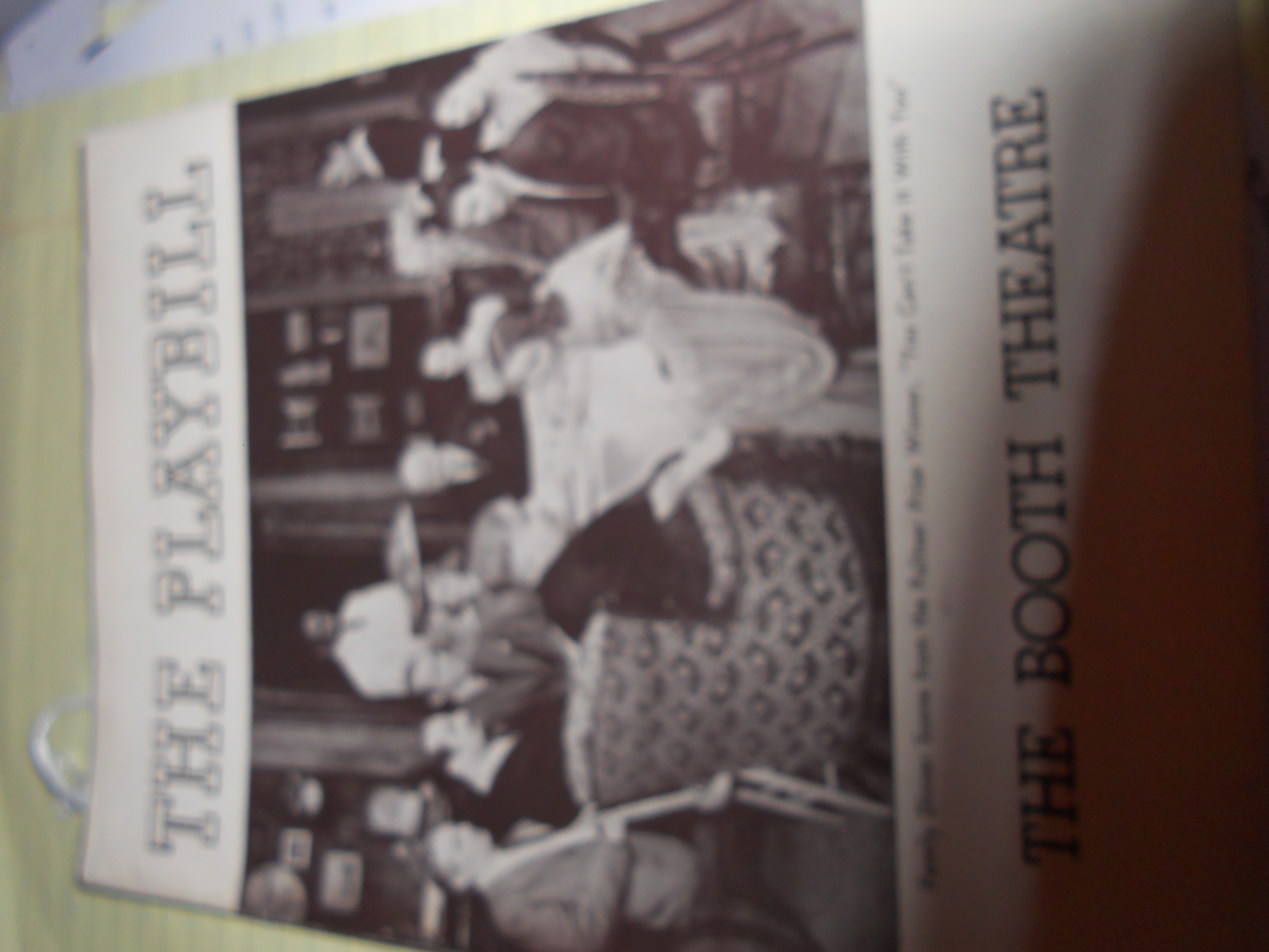 Booth Theater Playbill 1937