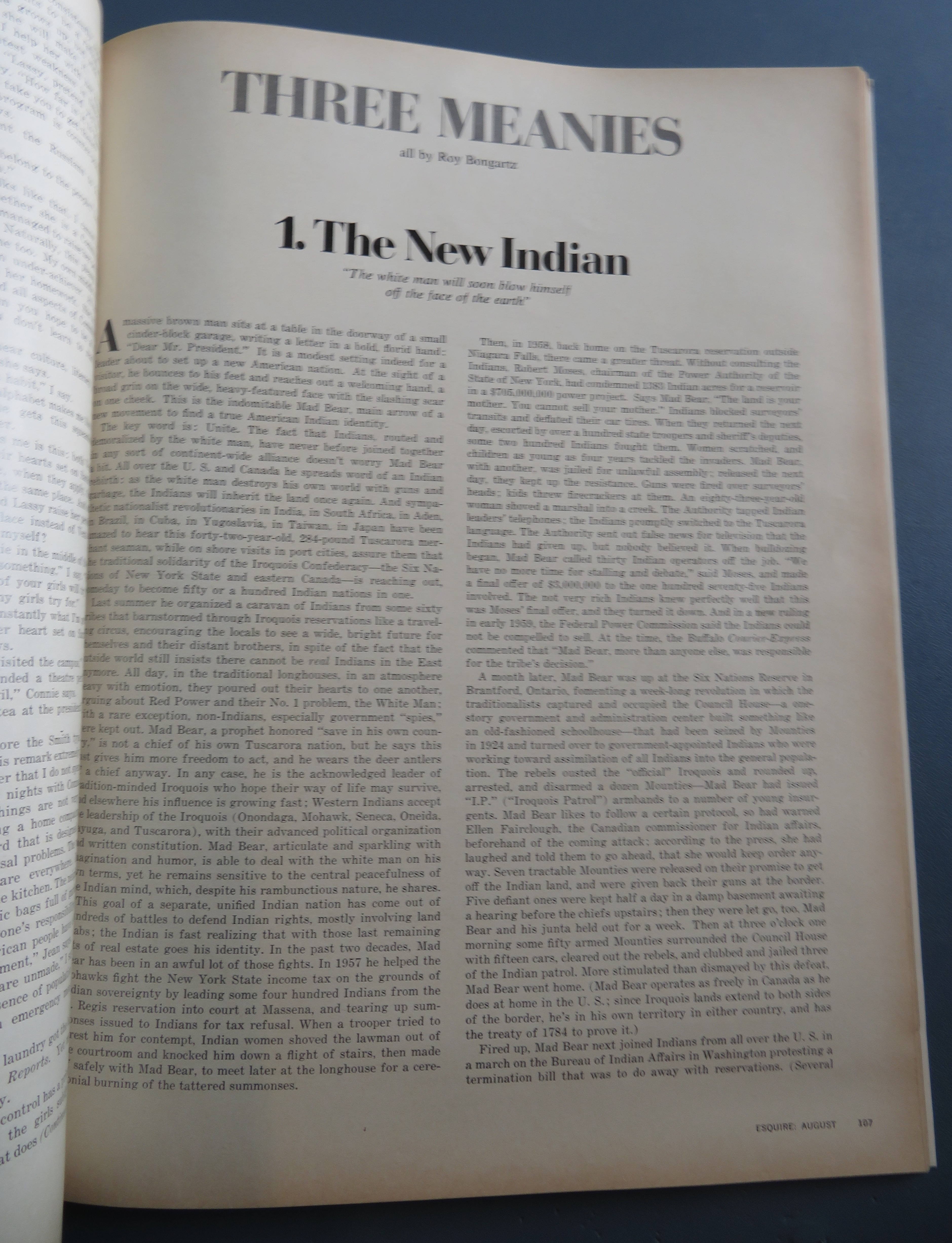 Esquire Magazine August 1970 New Movies: Faith Of Child