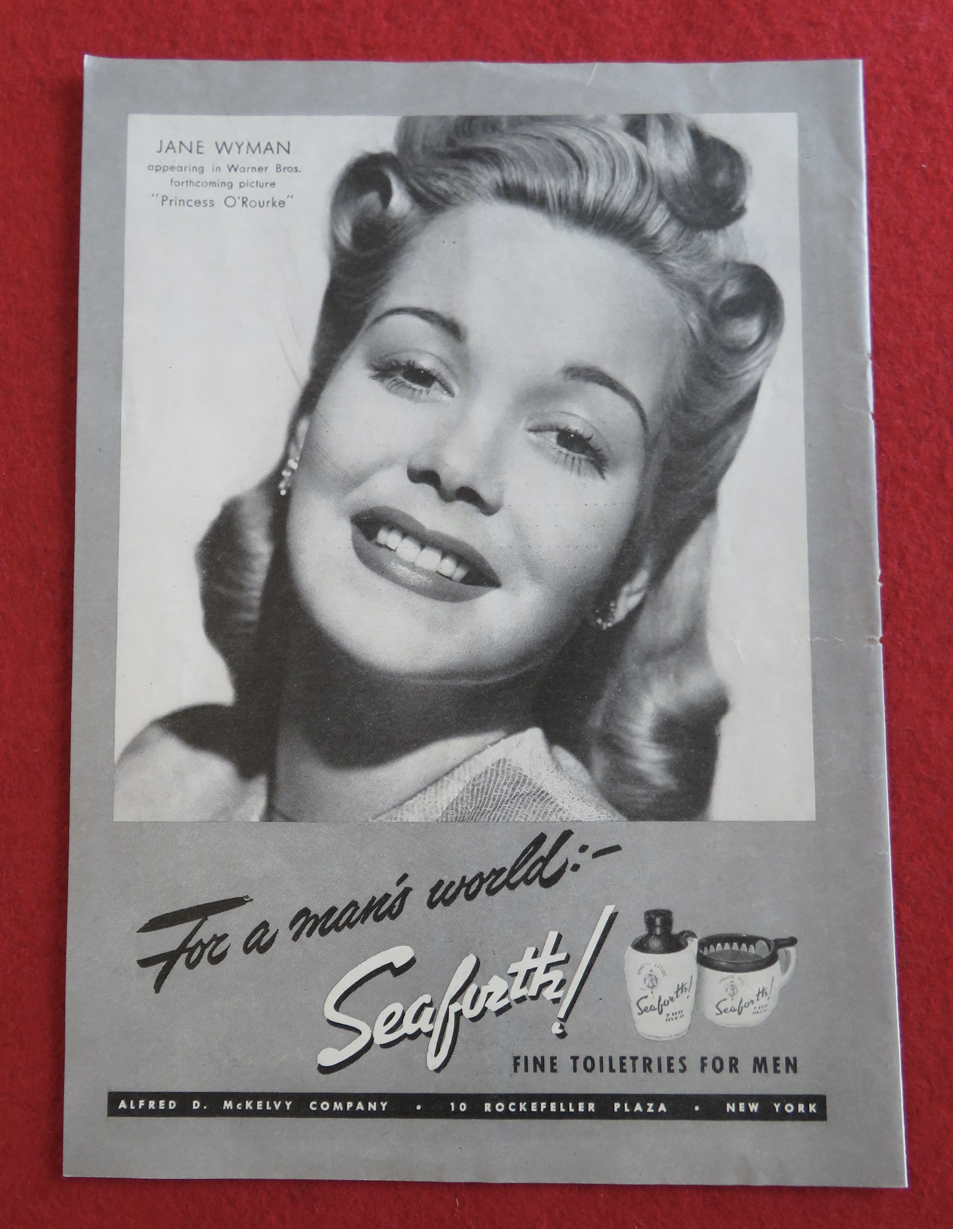 1943 Seaforth Toiletries with Jane Wyman
