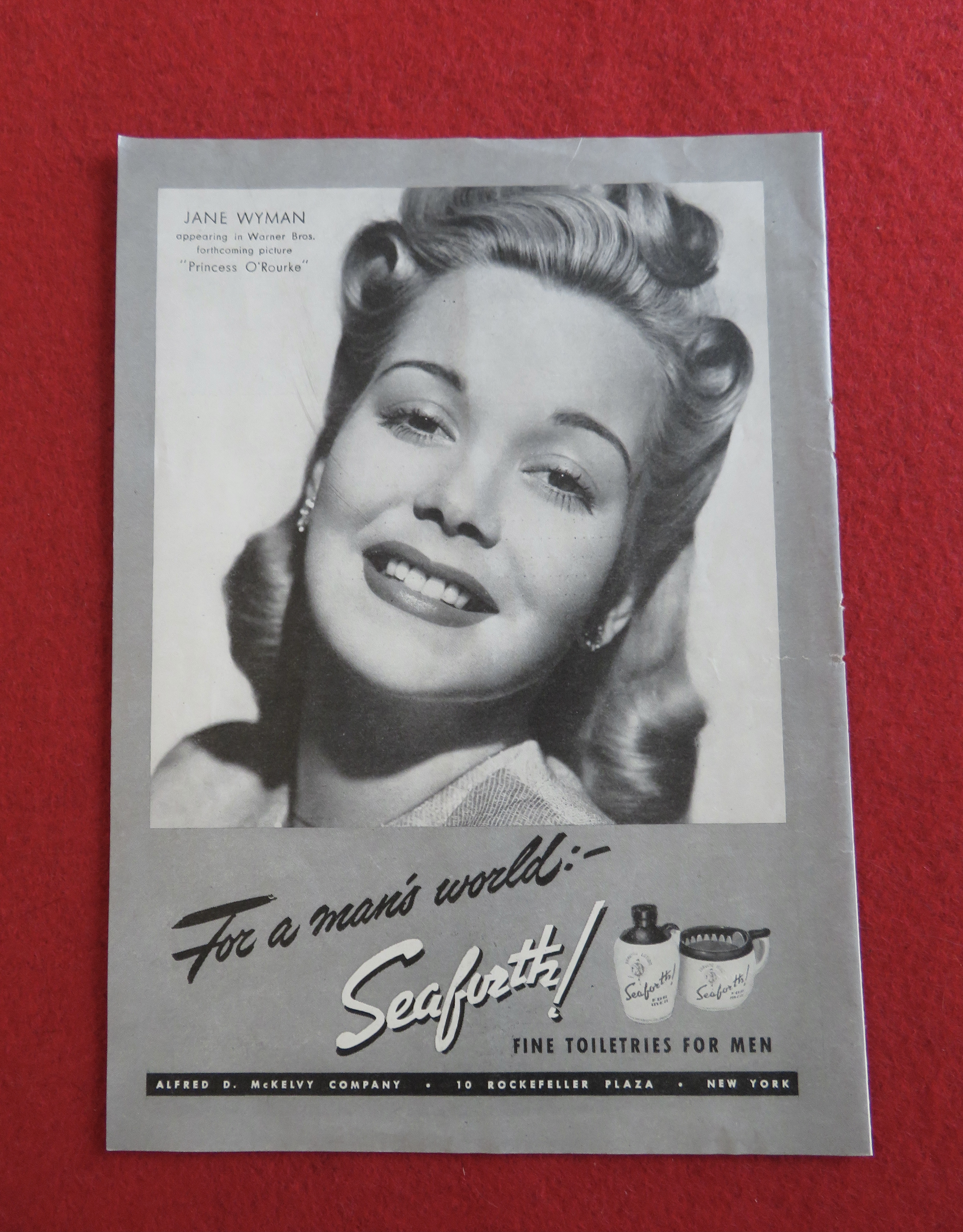 1943 Seaforth Toiletries with Jane Wyman
