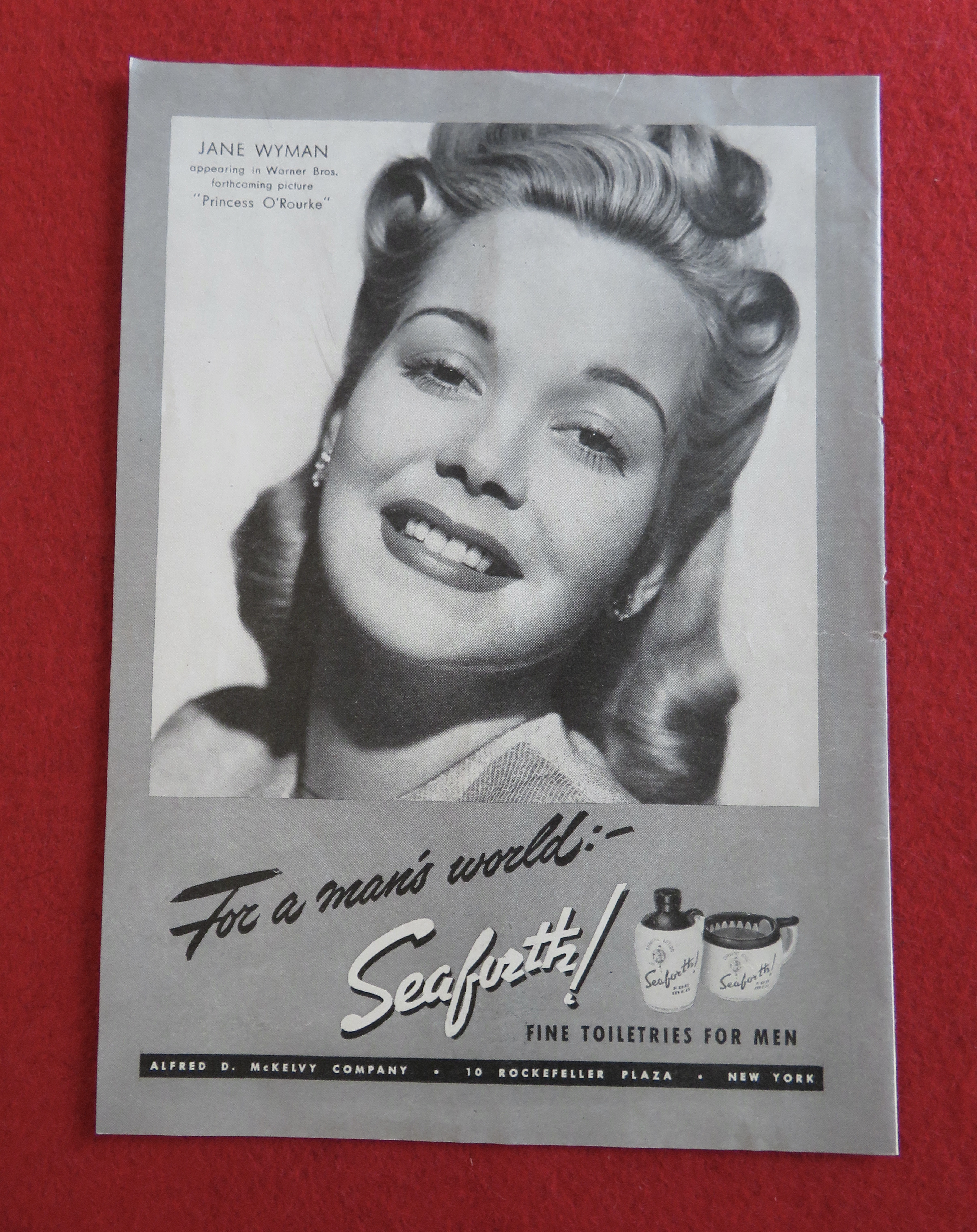 1943 Seaforth Toiletries with Jane Wyman