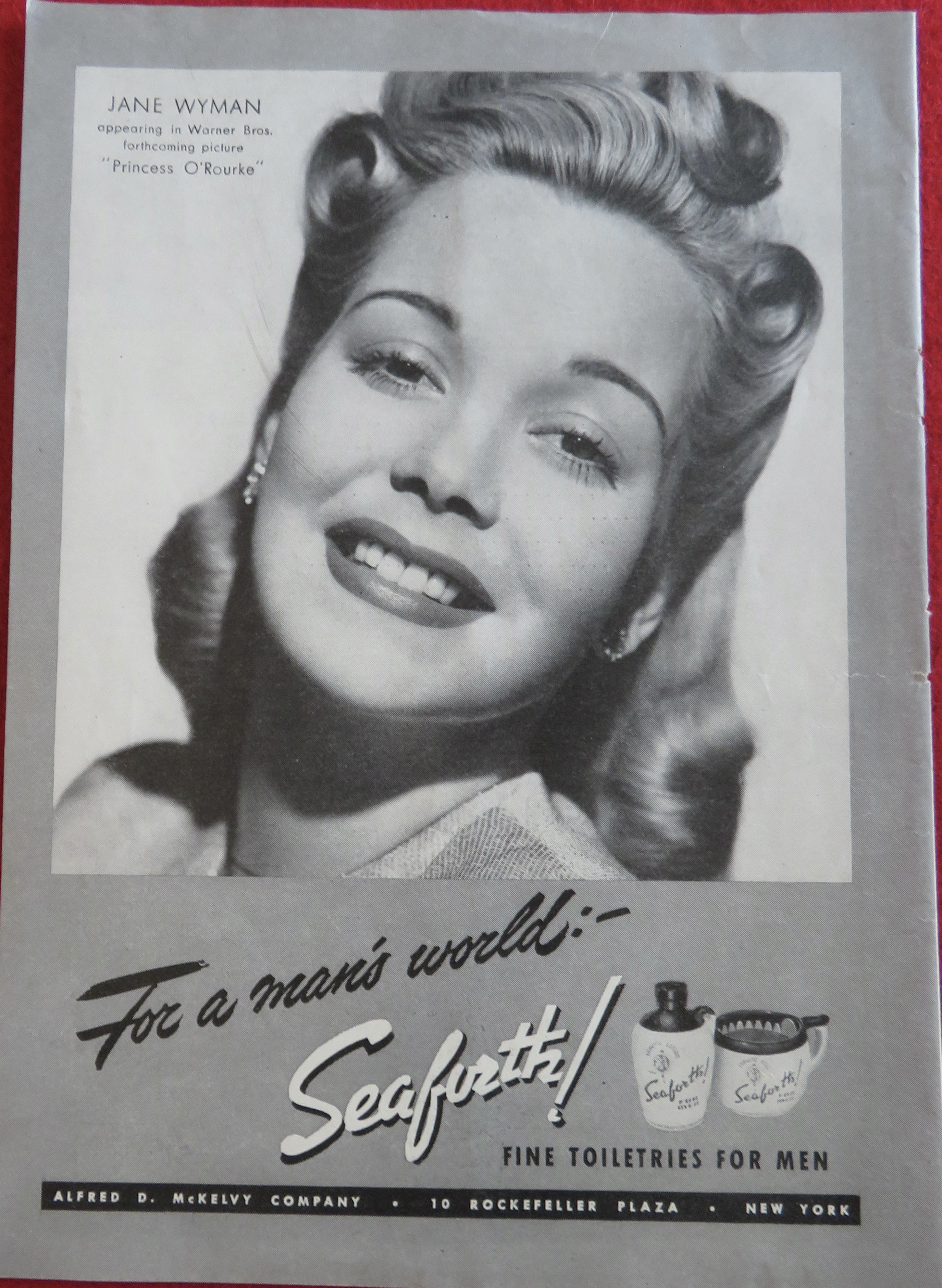 1943 Seaforth Toiletries with Jane Wyman