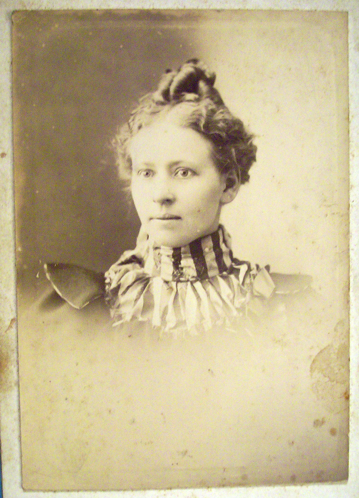 Dressed Like A Queen - Cabinet Photo of a Regal Woman
