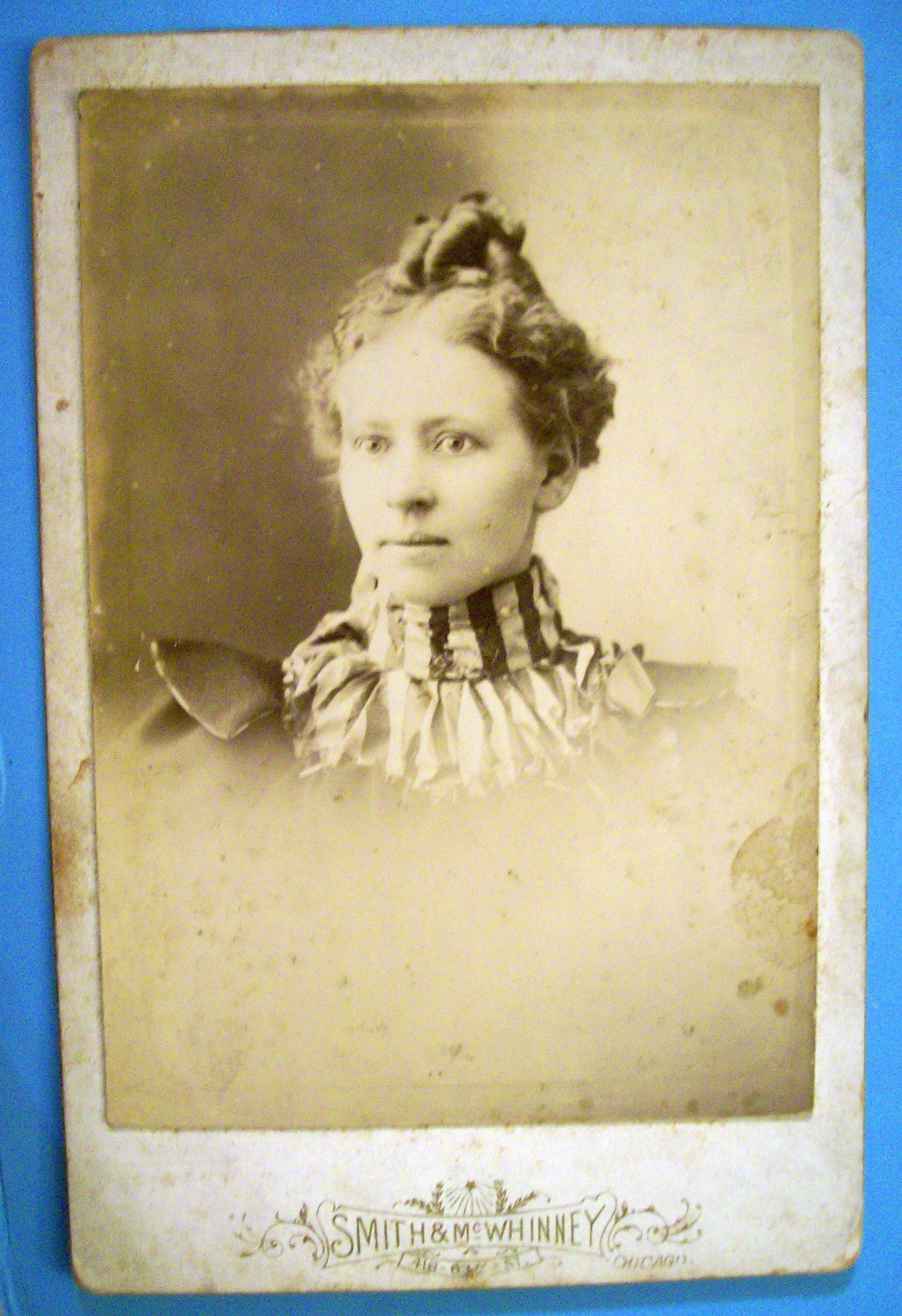 Dressed Like A Queen - Cabinet Photo of a Regal Woman