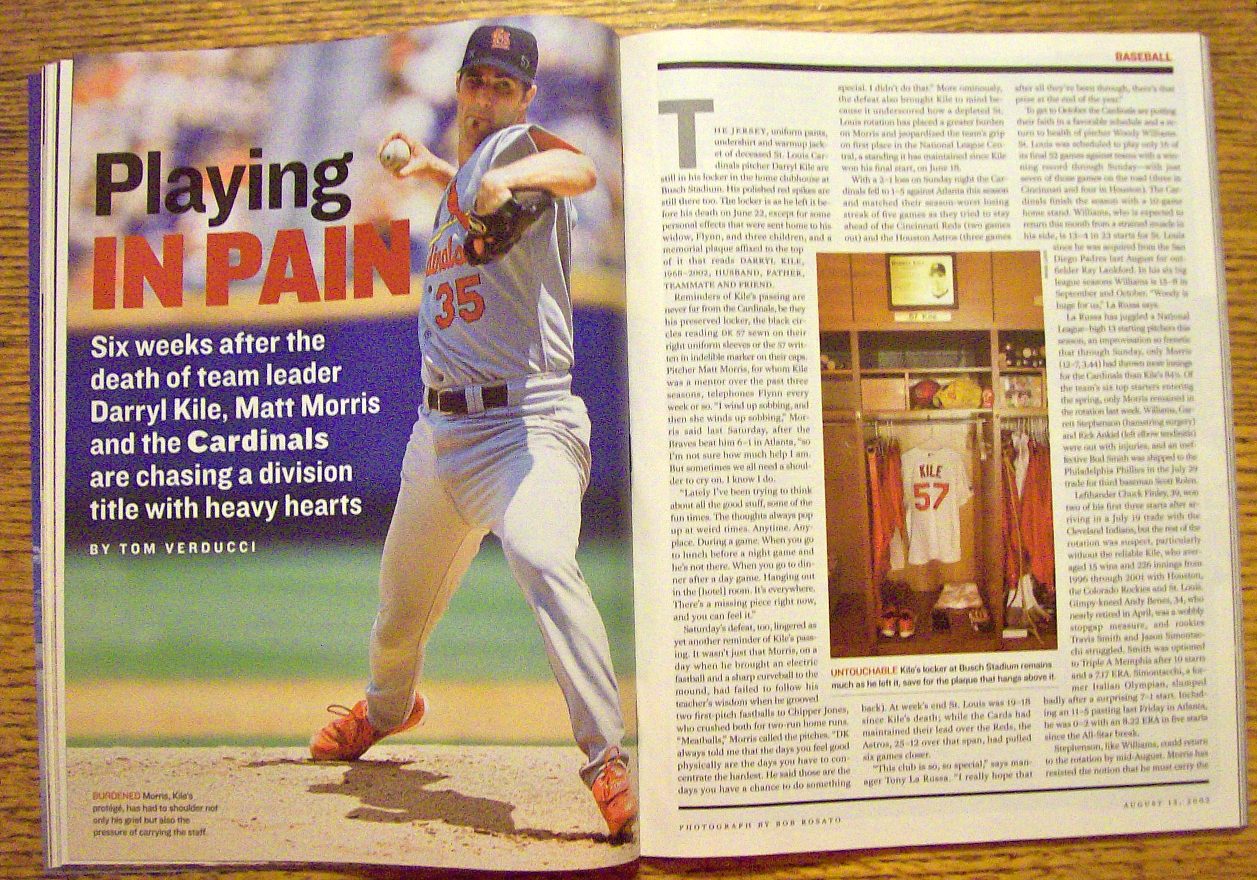 Sports Illustrated Magazine August 12, 2002 Tom Harris