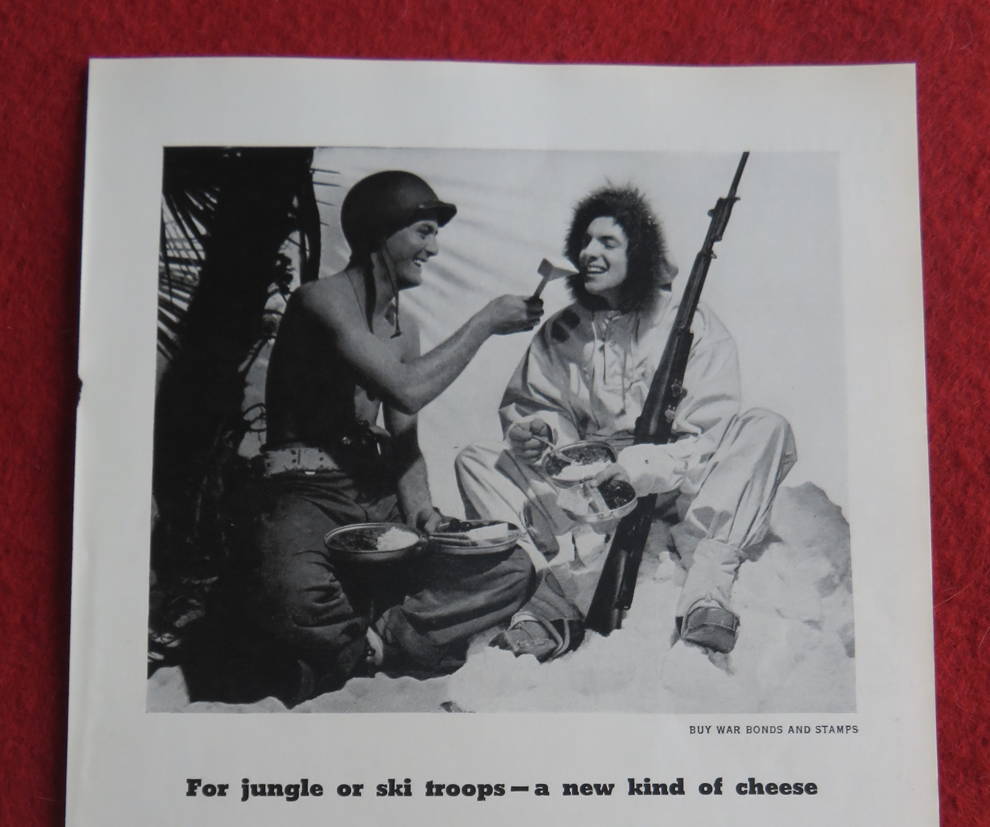 1943 National Dairy Product w/ Soldier Feeding Soldier