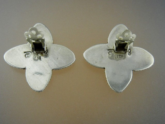 Pink Tourmaline Clip Earrings Sterling Silver ? Lucas