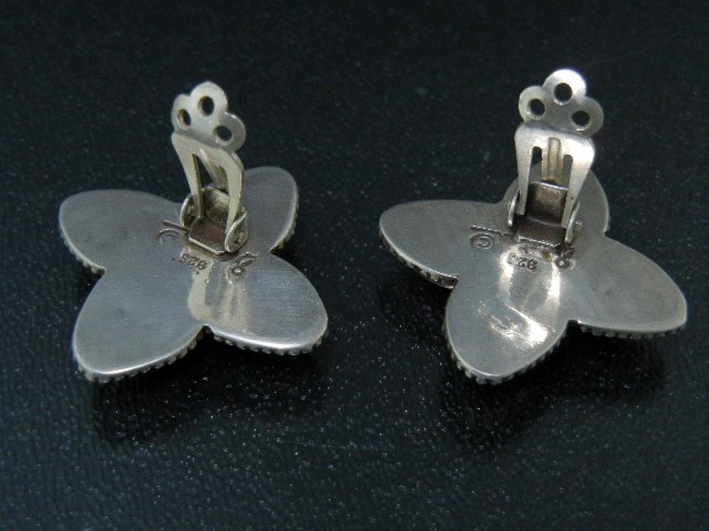 Pink Tourmaline Clip Earrings Sterling Silver ? Lucas
