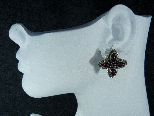 Pink Tourmaline Clip Earrings Sterling Silver ? Lucas