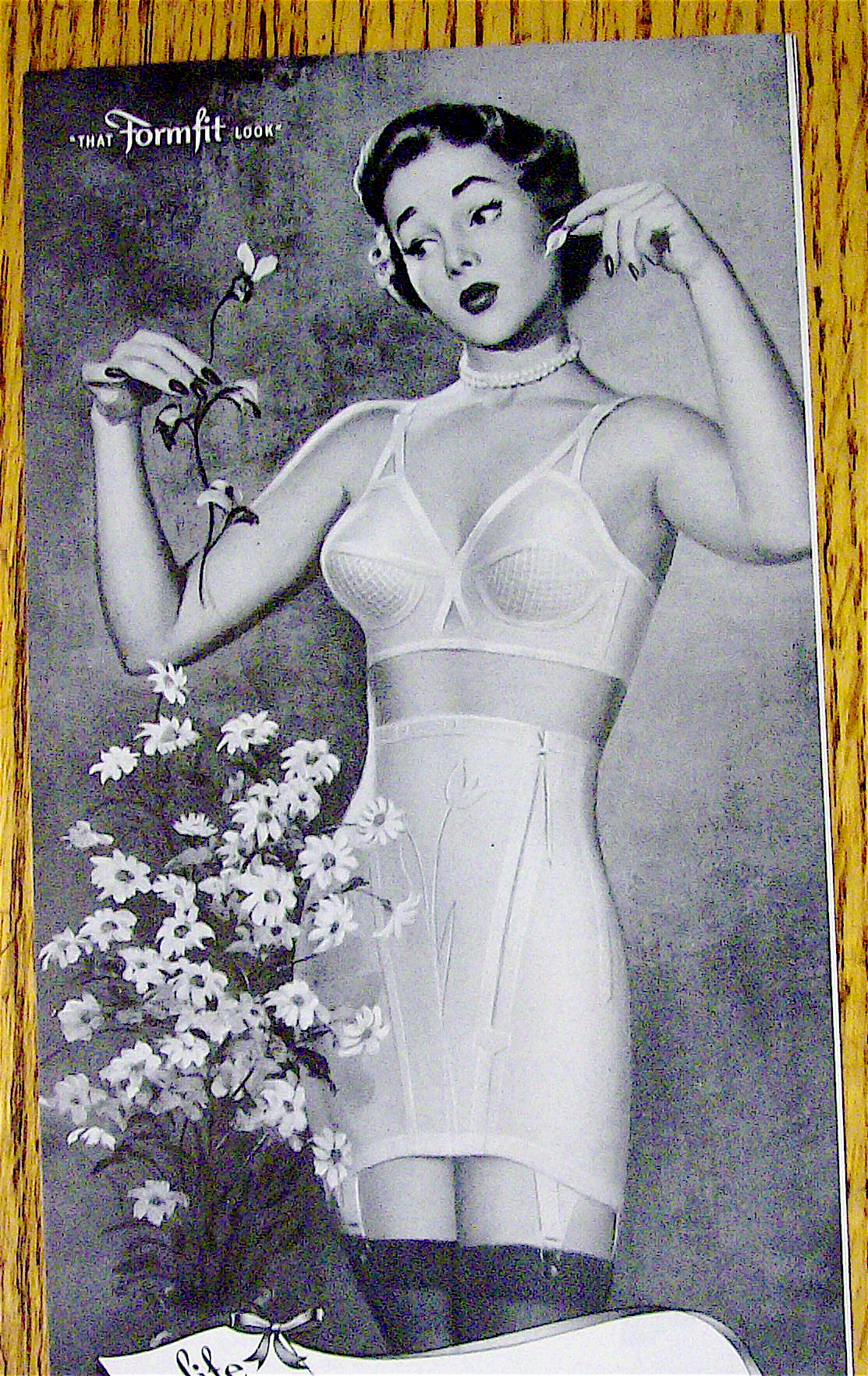 1951 Formfit with Woman Wearing Life Bra & Girdle