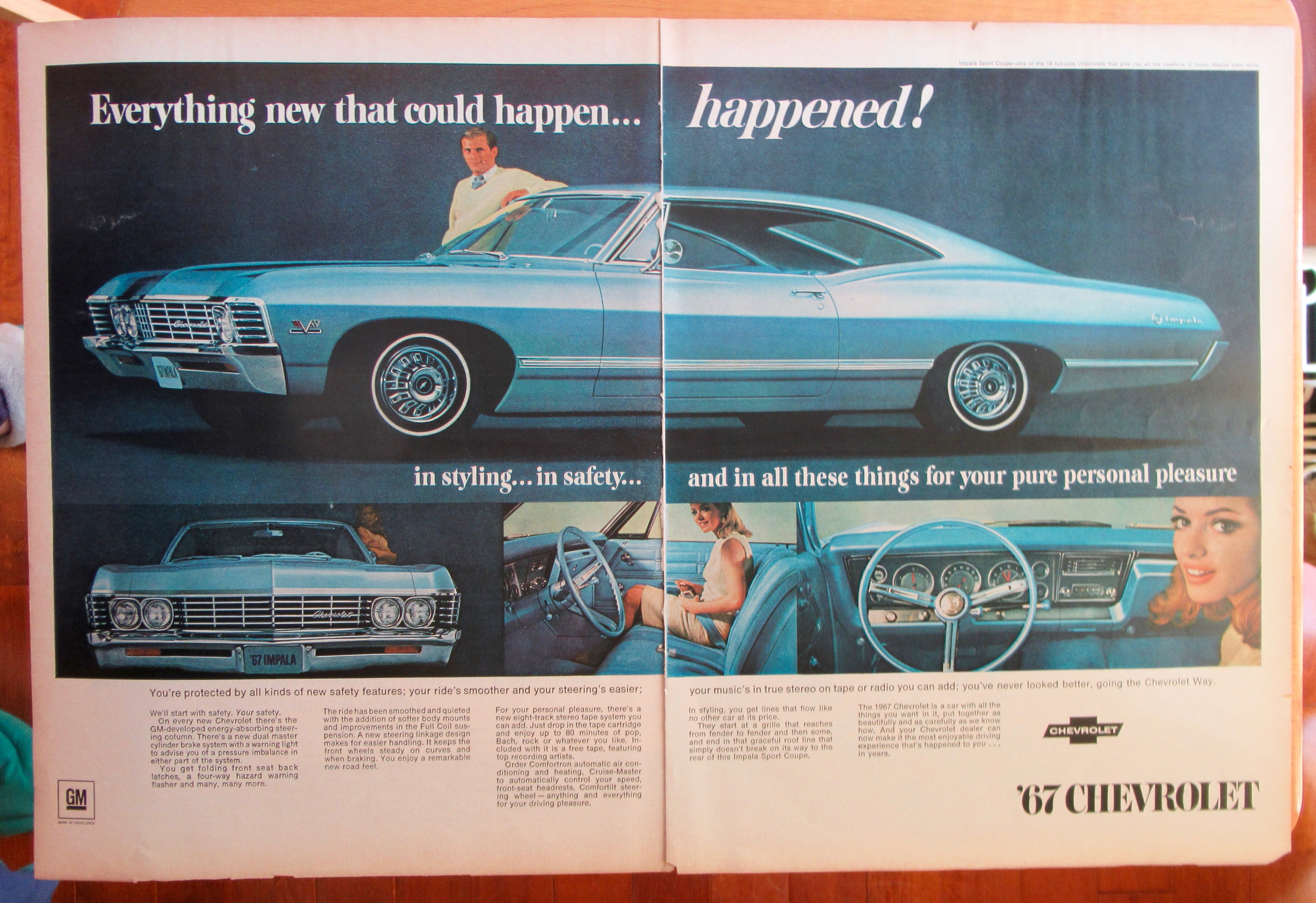 1966 Chevrolet Automobile with the 1967 Chevrolet