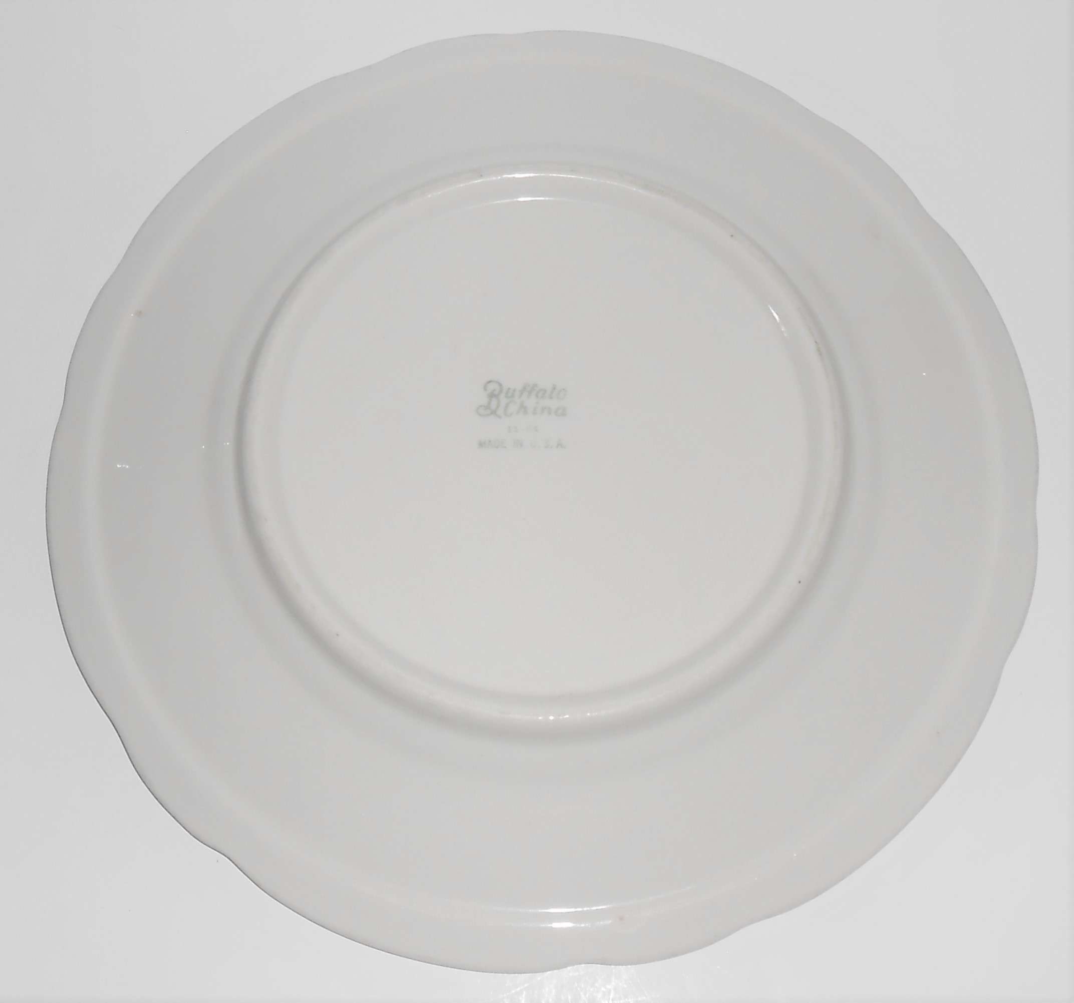 Buffalo Restaurant China Mustard & Black Band Luncheon