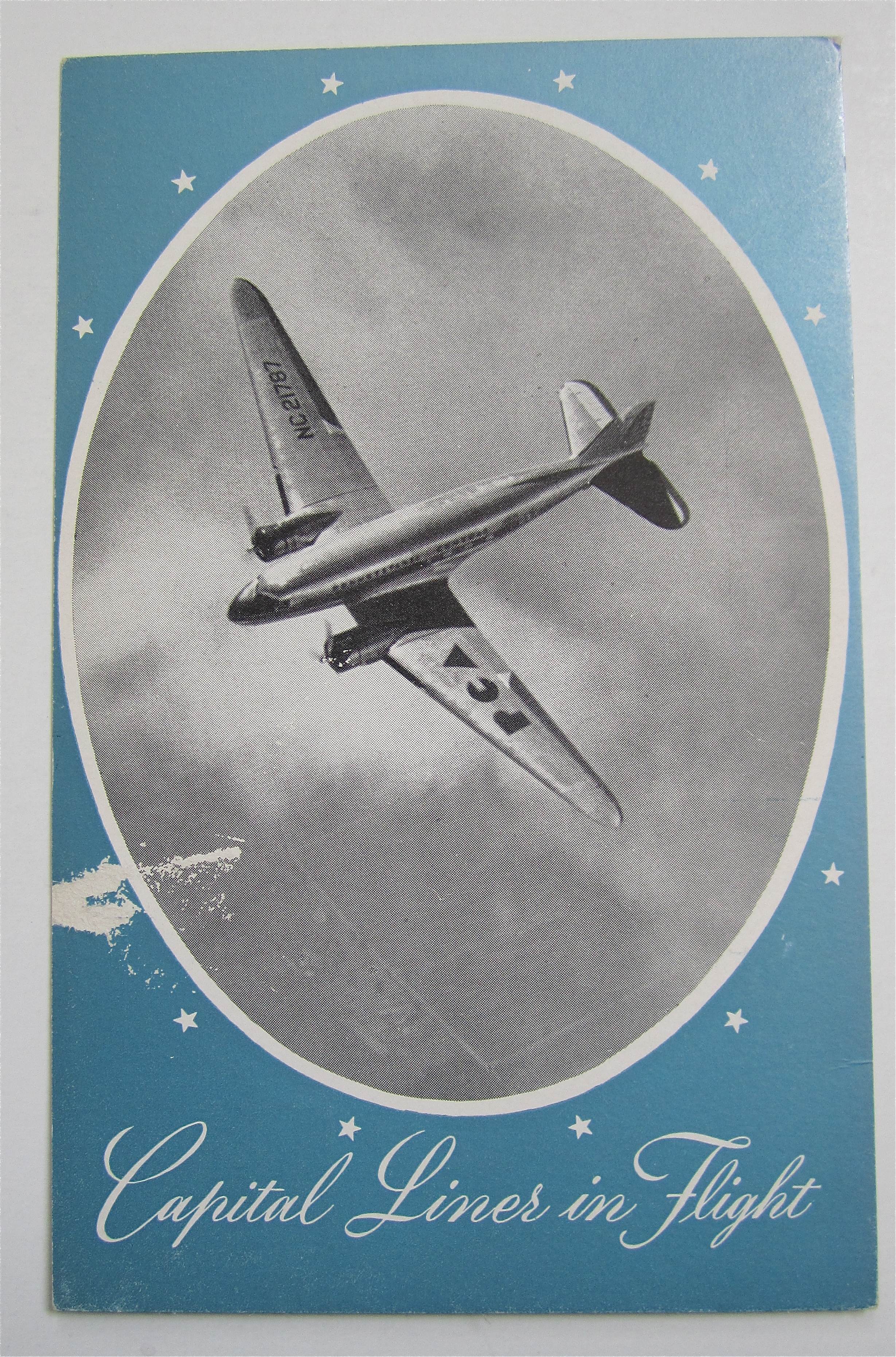 Pennsylvania Central Douglas Airliner Postcard