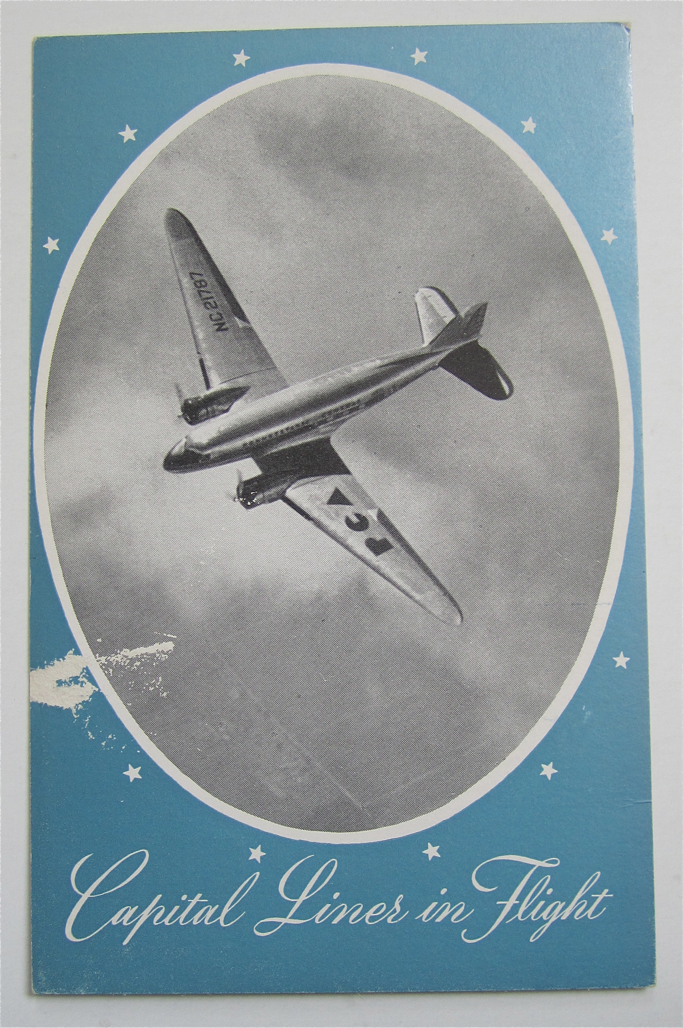 Pennsylvania Central Douglas Airliner Postcard